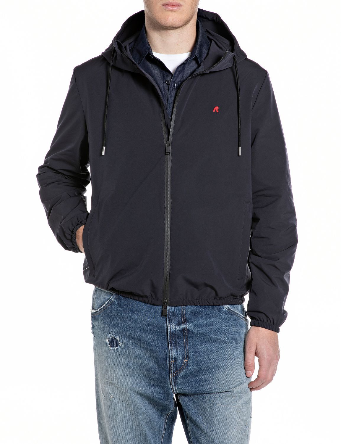 Replay Kurzjacke mit Kapuze