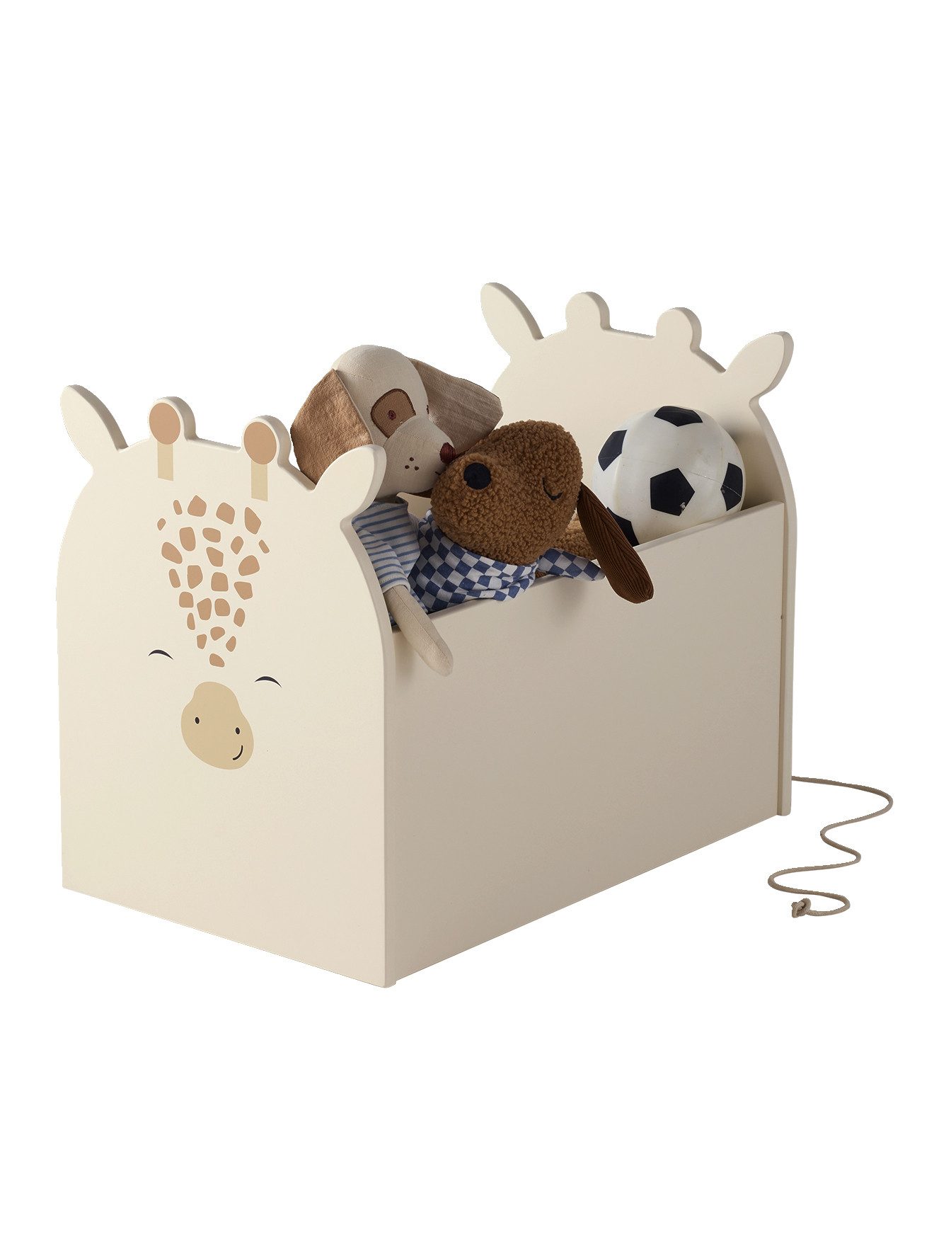 vertbaudet Sitzbank Kinderzimmer Spielzeugkiste auf Rollen GIRAFFE