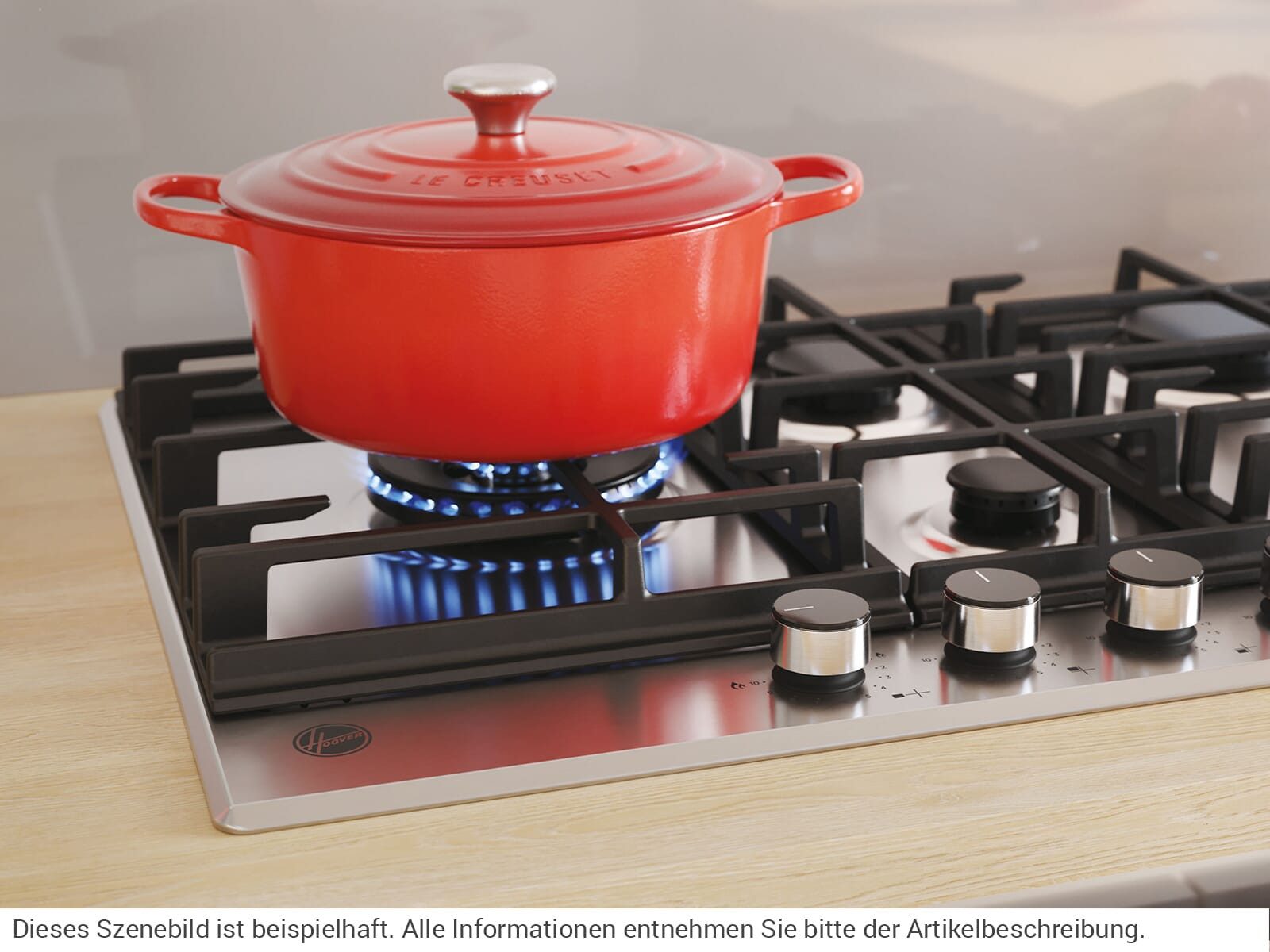 Hoover Gas-Kochfeld HHG7WL5WC5XNL, autark – Bild 3 von 5