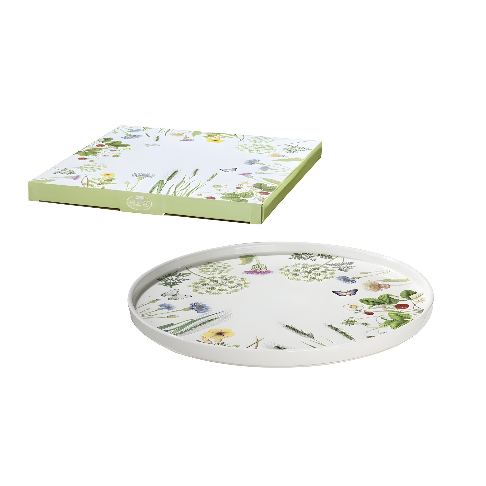 GILDE Tortenplatte Tortenplatte rund Wild Flowers, mehrfarbig