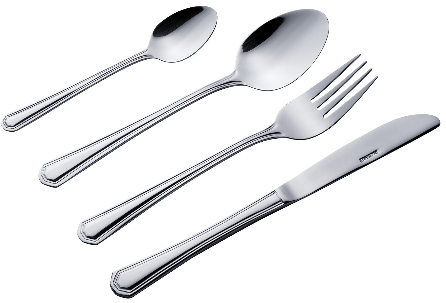 KING Besteck-Set »Düsseldorf« (25-tlg), 6 Personen, Edelstahl 18/0, Besteck im zeitlosen Design, mit Besteck-Etui