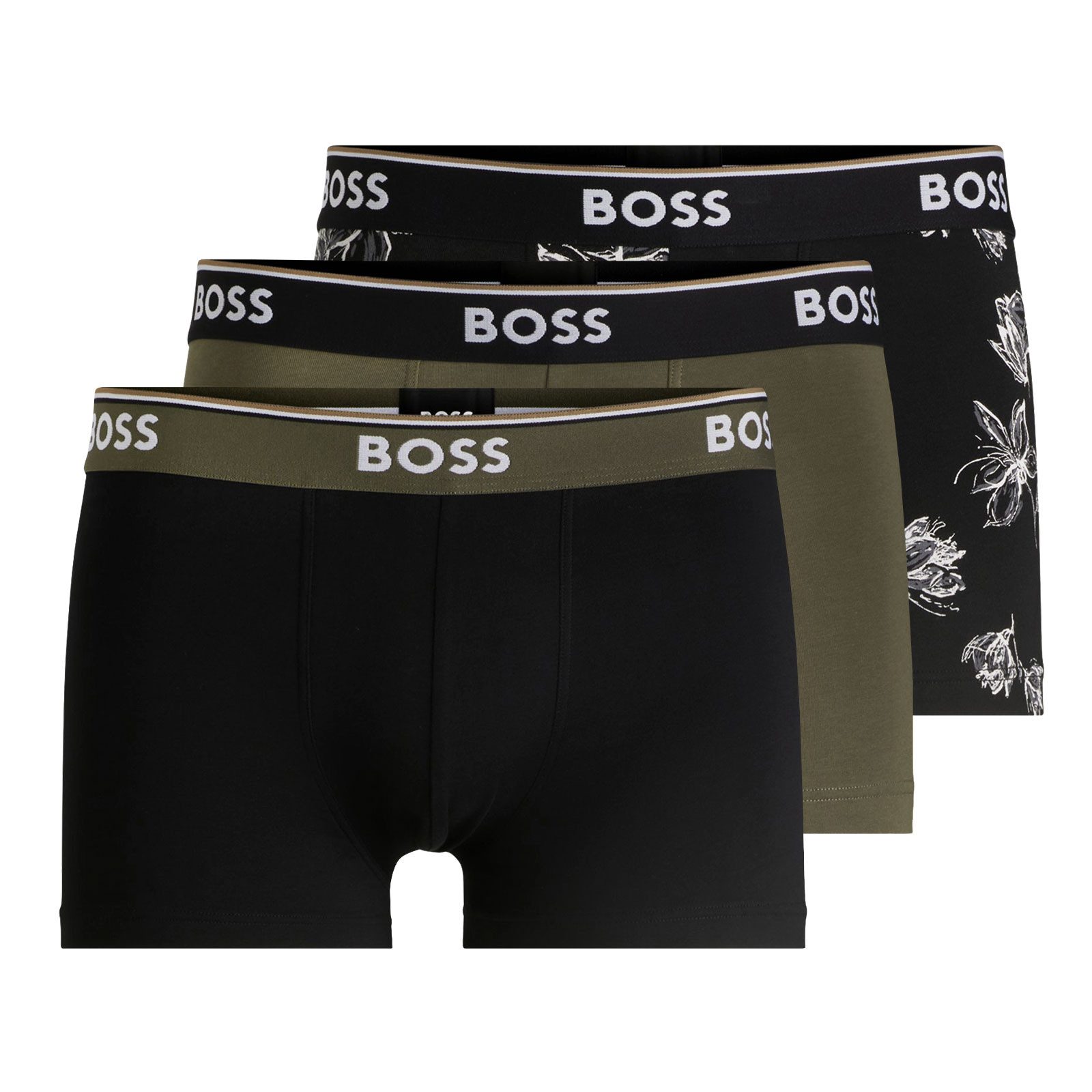 BOSS Boxer Trunk Power Design (3-St., 3er Pack) mit breitem Webgummibund günstig online kaufen