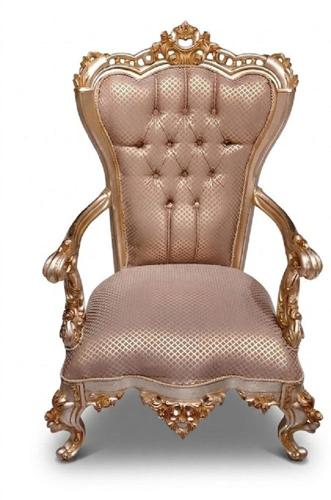 Xlmoebel Sessel Antiker Lehnstuhl im Barock Rokoko Stil für elegante Einrichtung (1-St., 1-Sitzer), Made in Europa