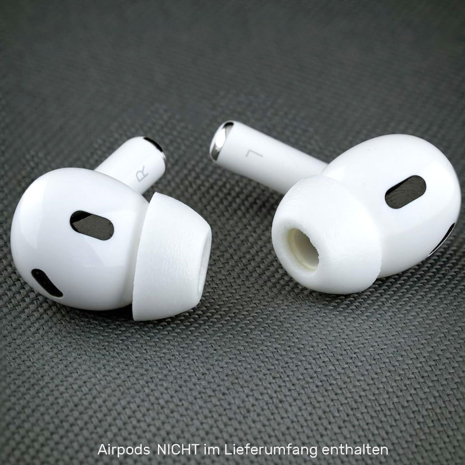 Comply Comply Ohrstöpsel TrueGrip MAX für Airpods Pro 3 Weiss Größe L In-Ear-Kopfhörer (Airpods Pro 3, keine, keine, Schaumstoff-Aufsätze für Airpods Pro 3)