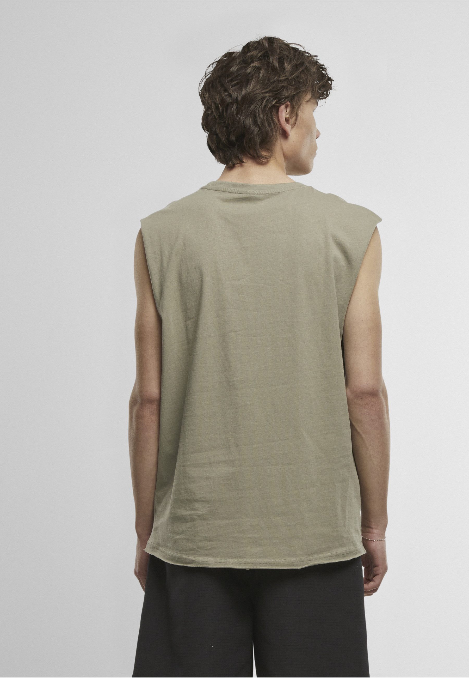 URBAN CLASSICS T-Shirt Urban Classics Herren Open Edge Sleeveless Tee (1-tlg) – Bild 4 von 5