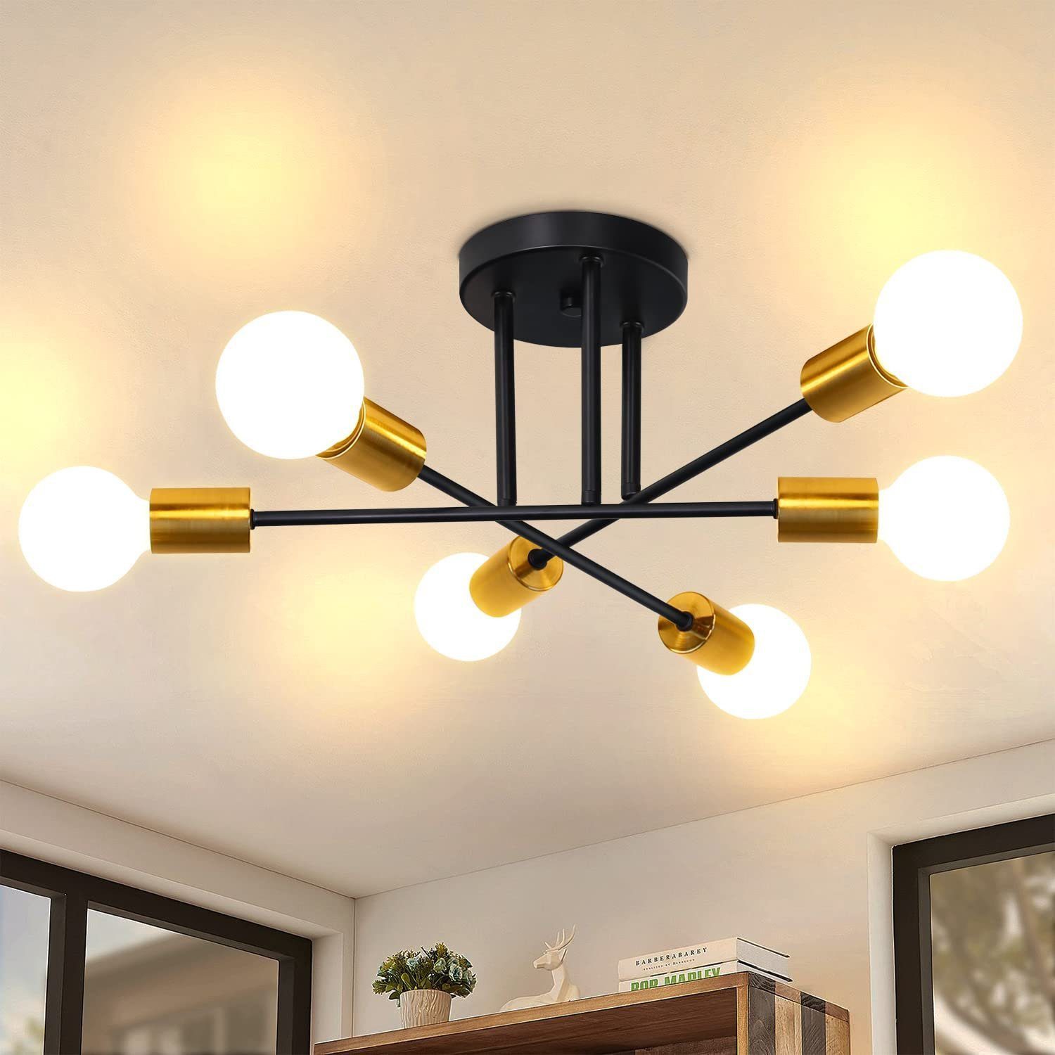 ZMH Deckenleuchten 6 Flammig Deckenlampe Vintage günstig online kaufen