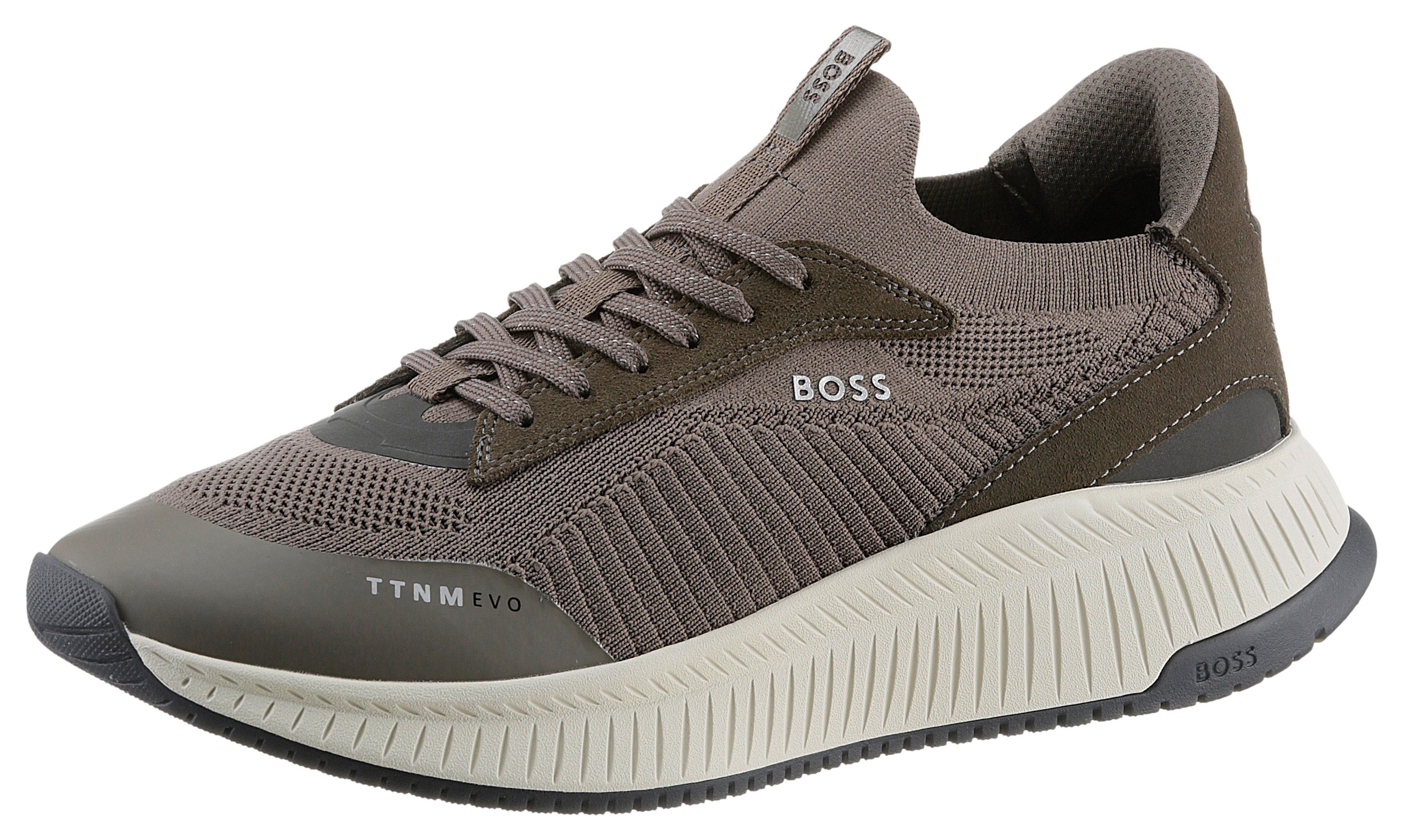 BOSS TTNM EVO Slon Slip-On Sneaker mit leichter Laufsohle khaki