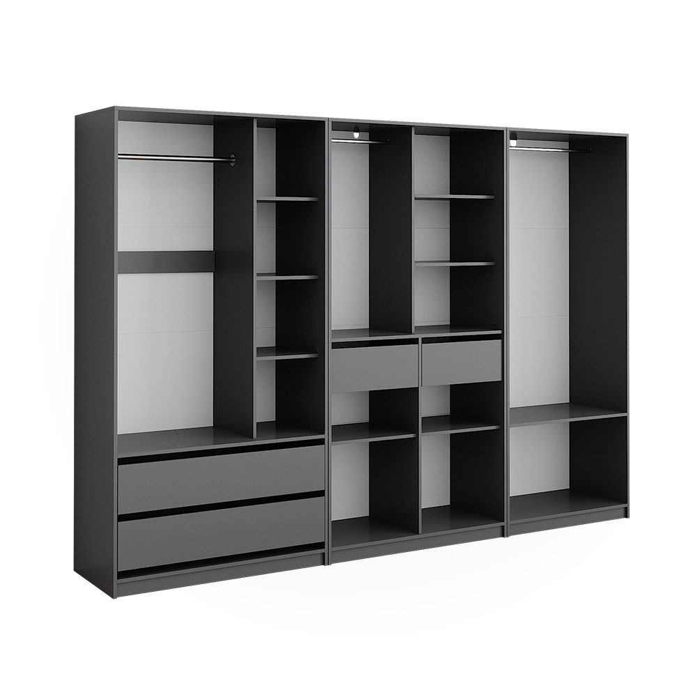 Vicco Kleiderschrank Elmo, Anthrazit, 100 x günstig online kaufen