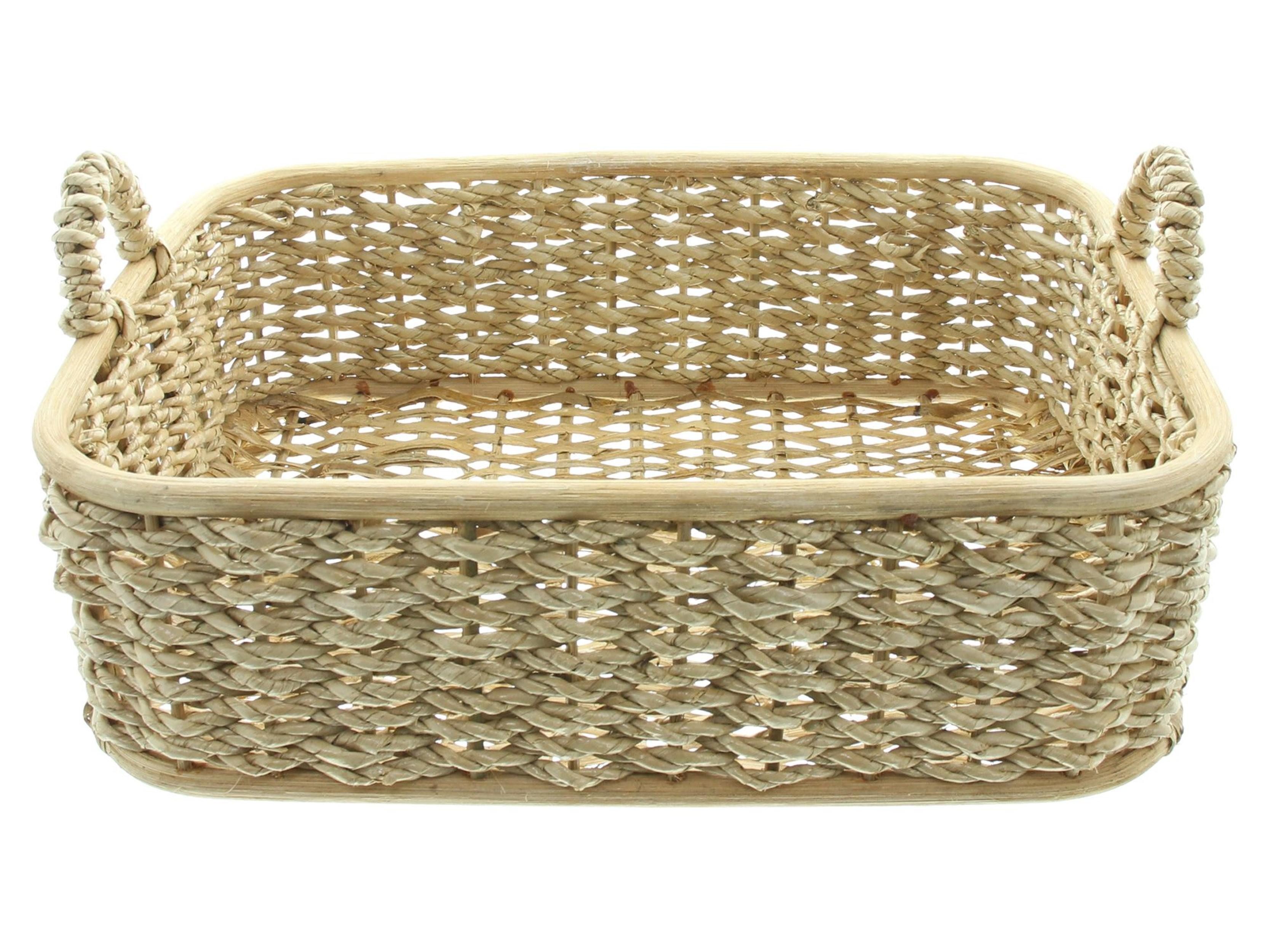 Allzweckkorb Tablettkorb Schilfstroh rechteckig 40x30cm – Aufbewahrungskorb