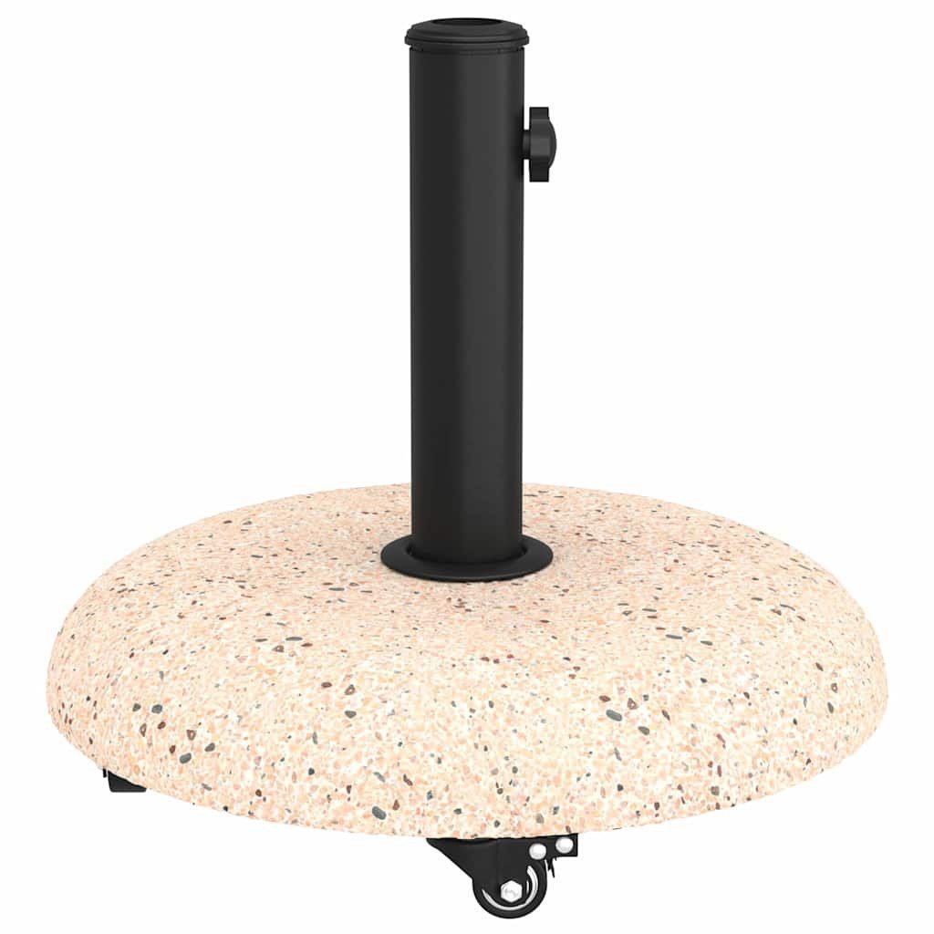 vidaXL Schirmhalter Wheeled Parasol Base für 37425258mm Pfosten aus gelbem Beton