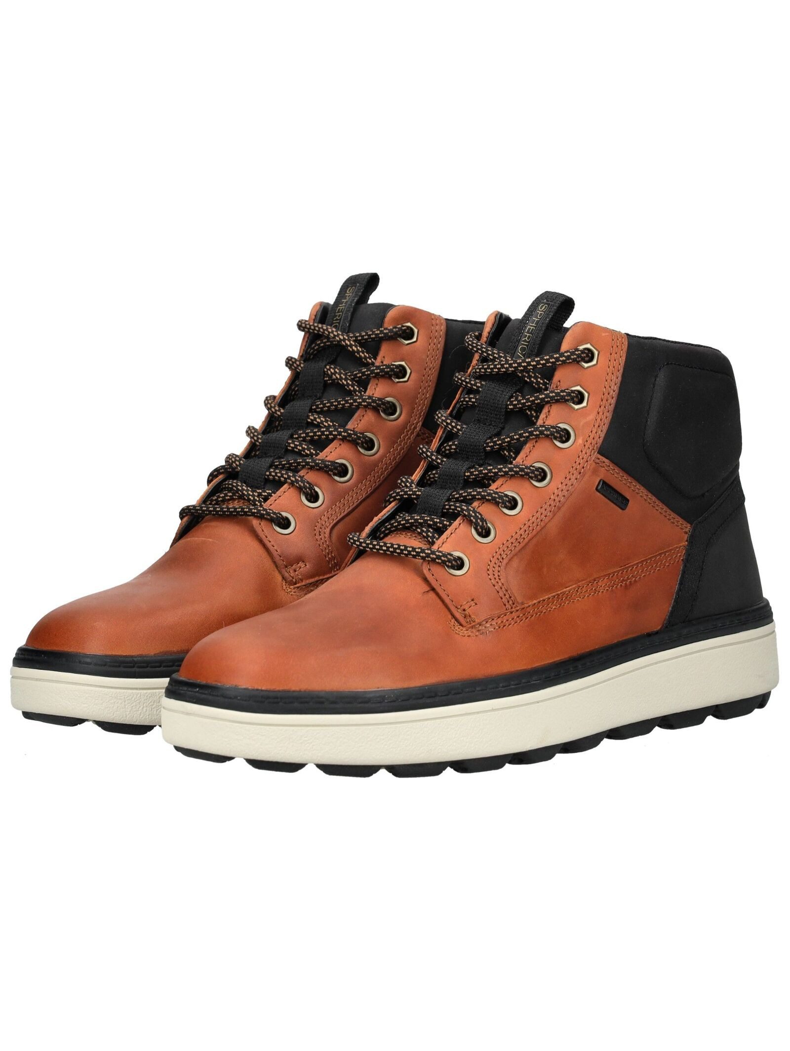 Geox Geox Stiefelette Leder/Textil Schnürstiefelette