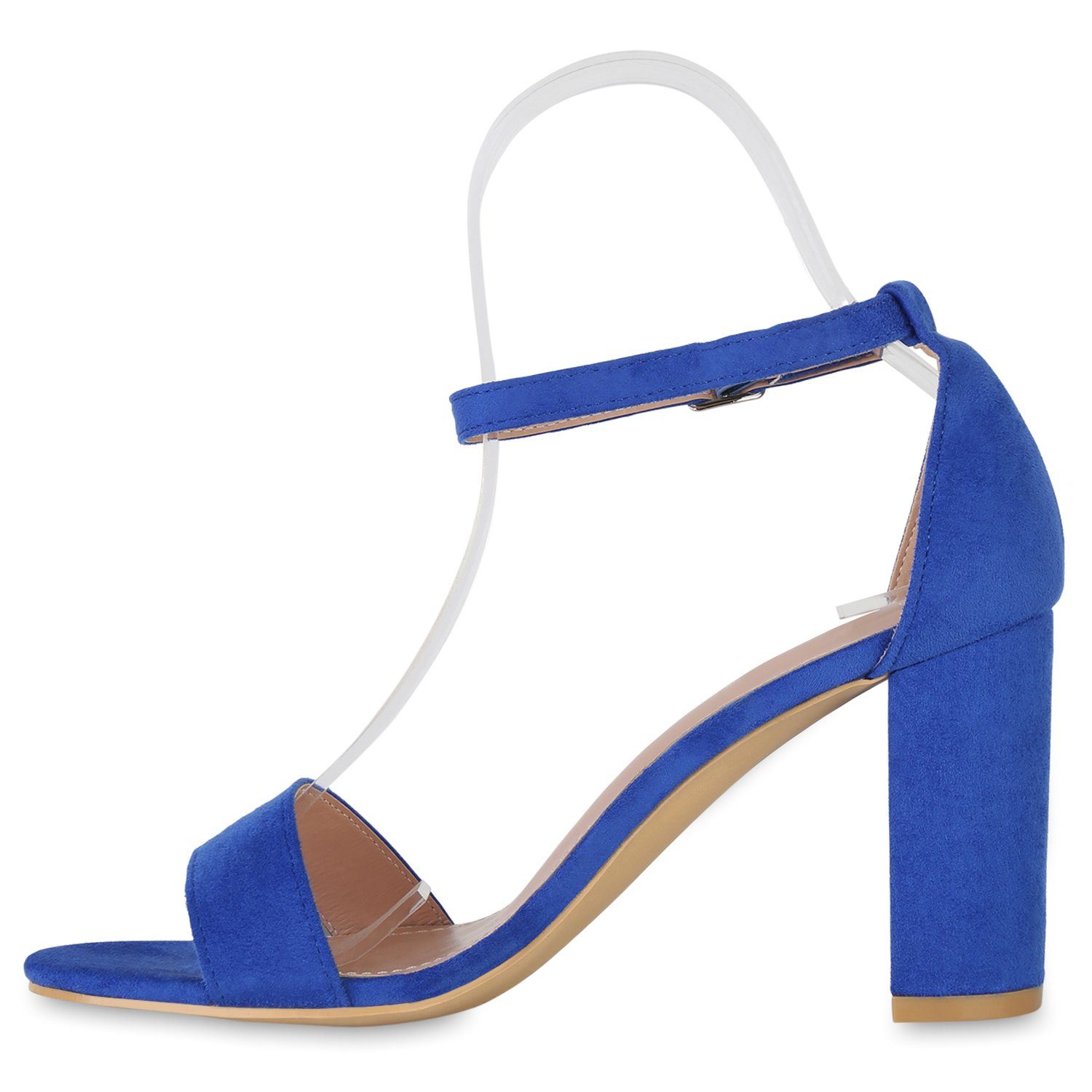HILL VAN Blau 840051 Bequeme Sandalette Schuhe