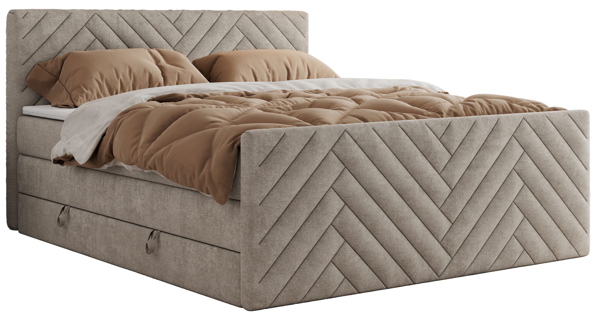MKS MÖBEL Boxspringbett PARIS KING DUO günstig online kaufen
