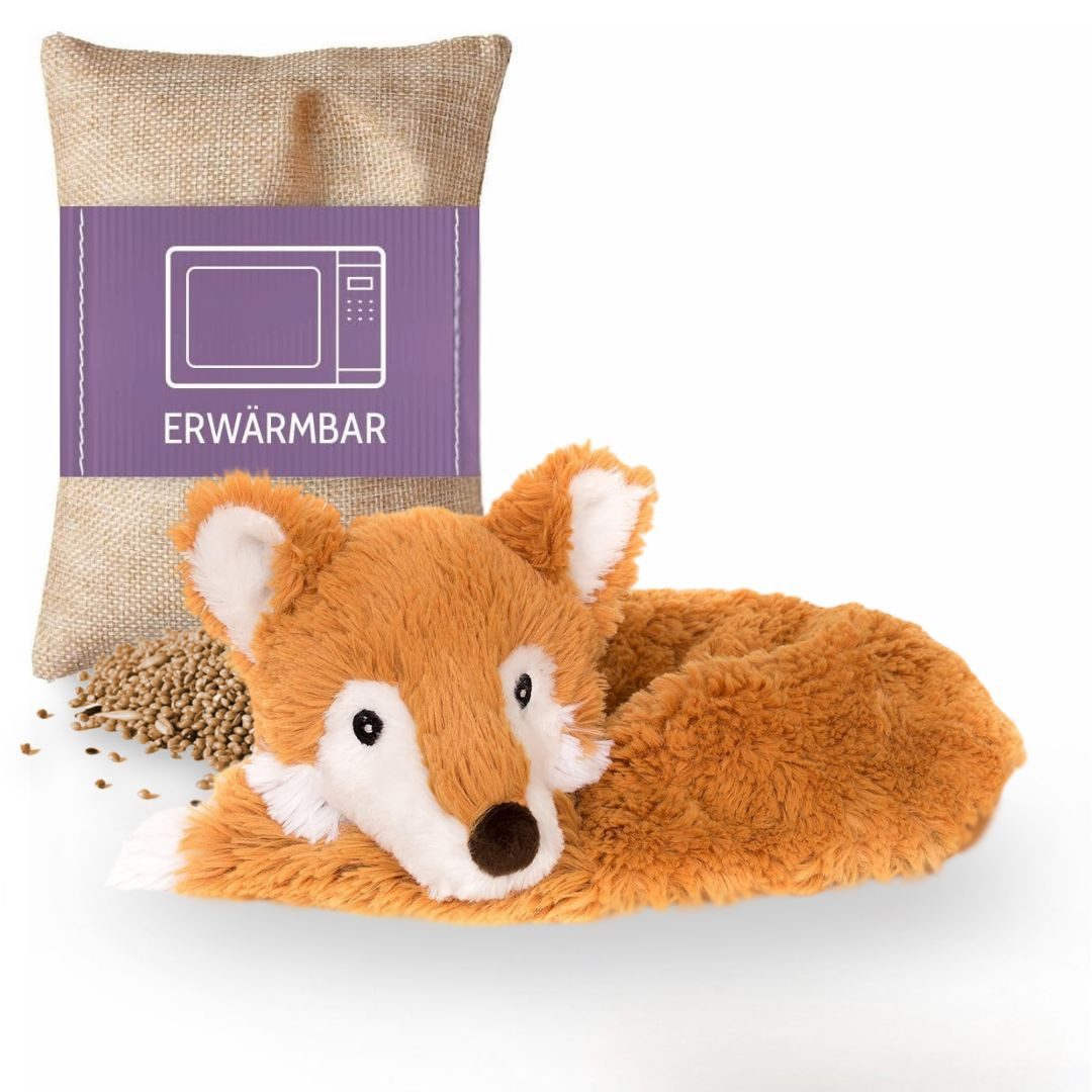 Habibi Plush Wärmekissen Habibi Plush Premium Nackenhörnchen 1740 Fuchs orange