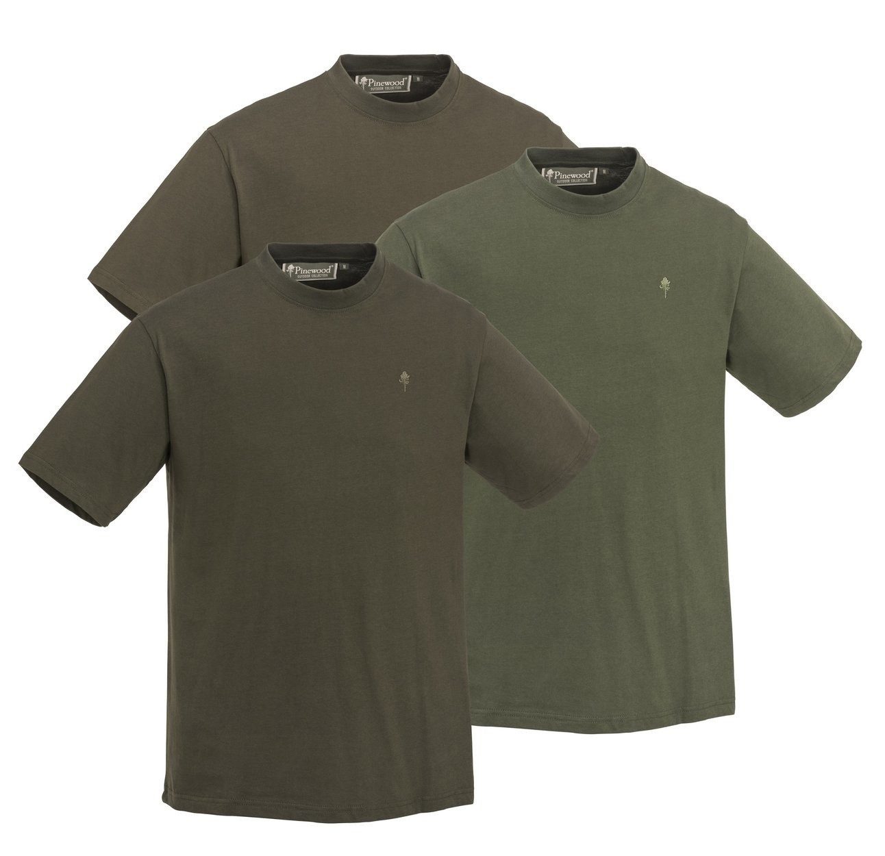 RennerXXL Funktionsshirt Pinewood Smaland 3er Pack Herren Outdoor T-Shirt