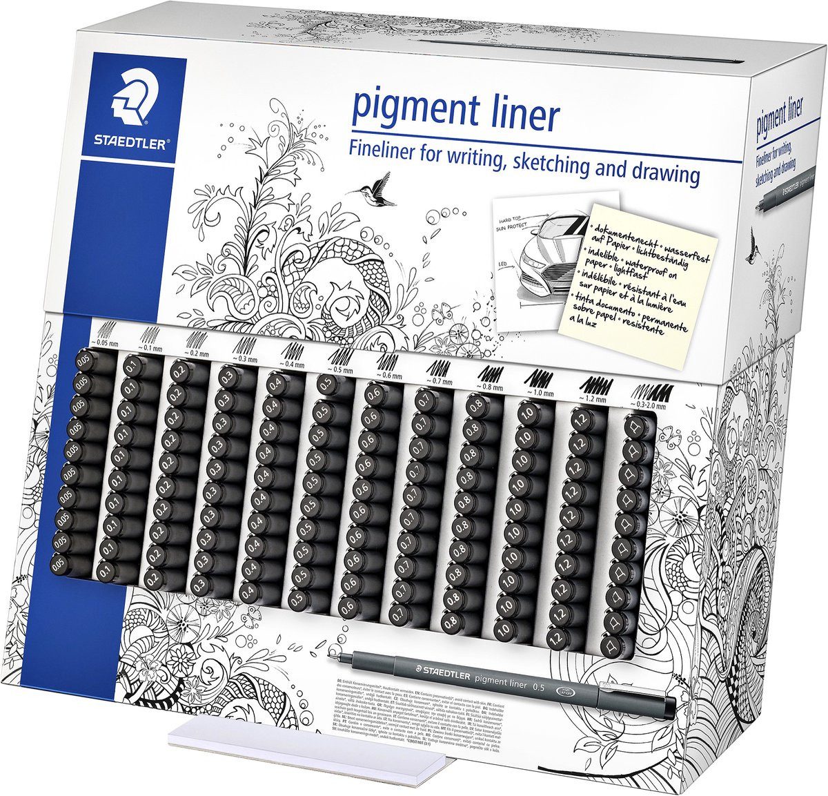 STAEDTLER Fineliner Pigment Fineliner 120, (120-tlg)