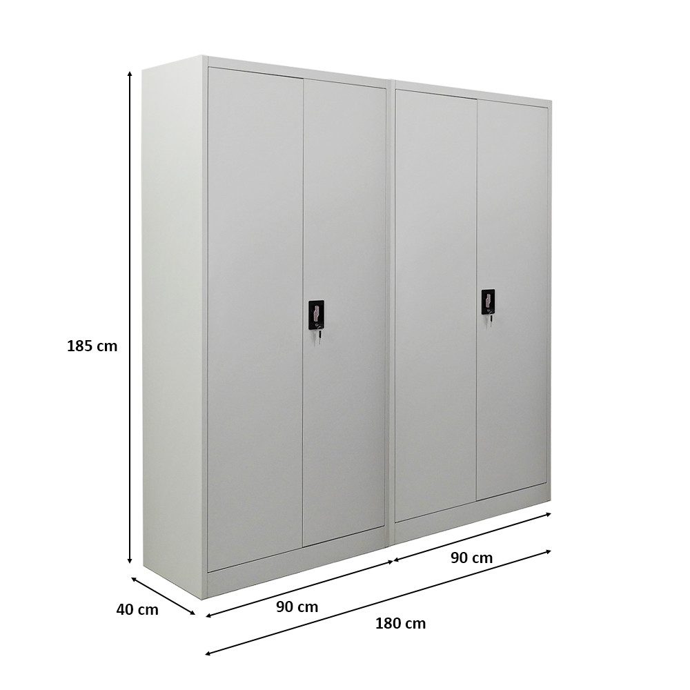 PROREGAL® Mehrzweckschrank Mega Deal 2x Flügeltürenschrank günstig online kaufen