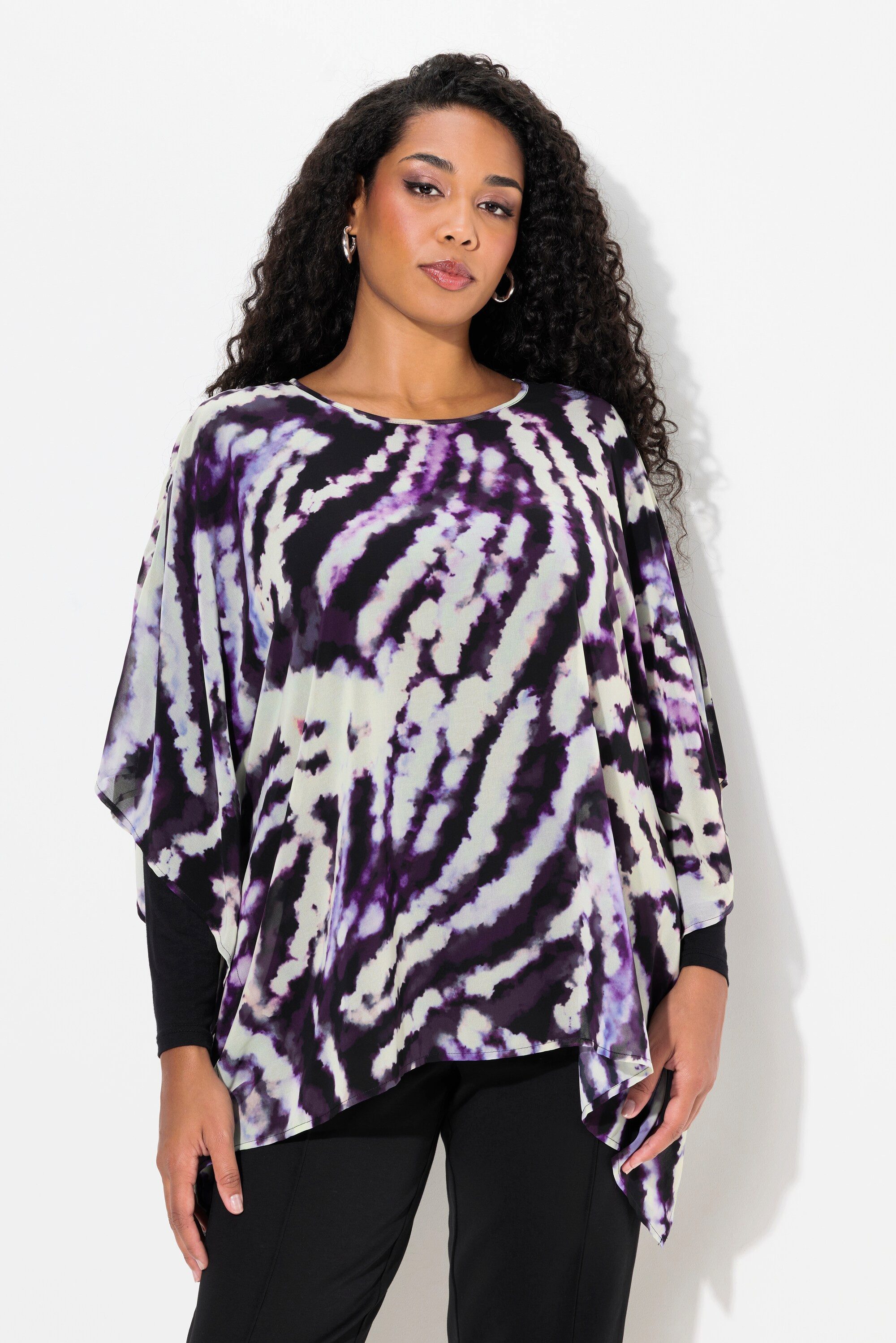 Ulla Popken Tunika Tunika doppellagig Oversized günstig online kaufen