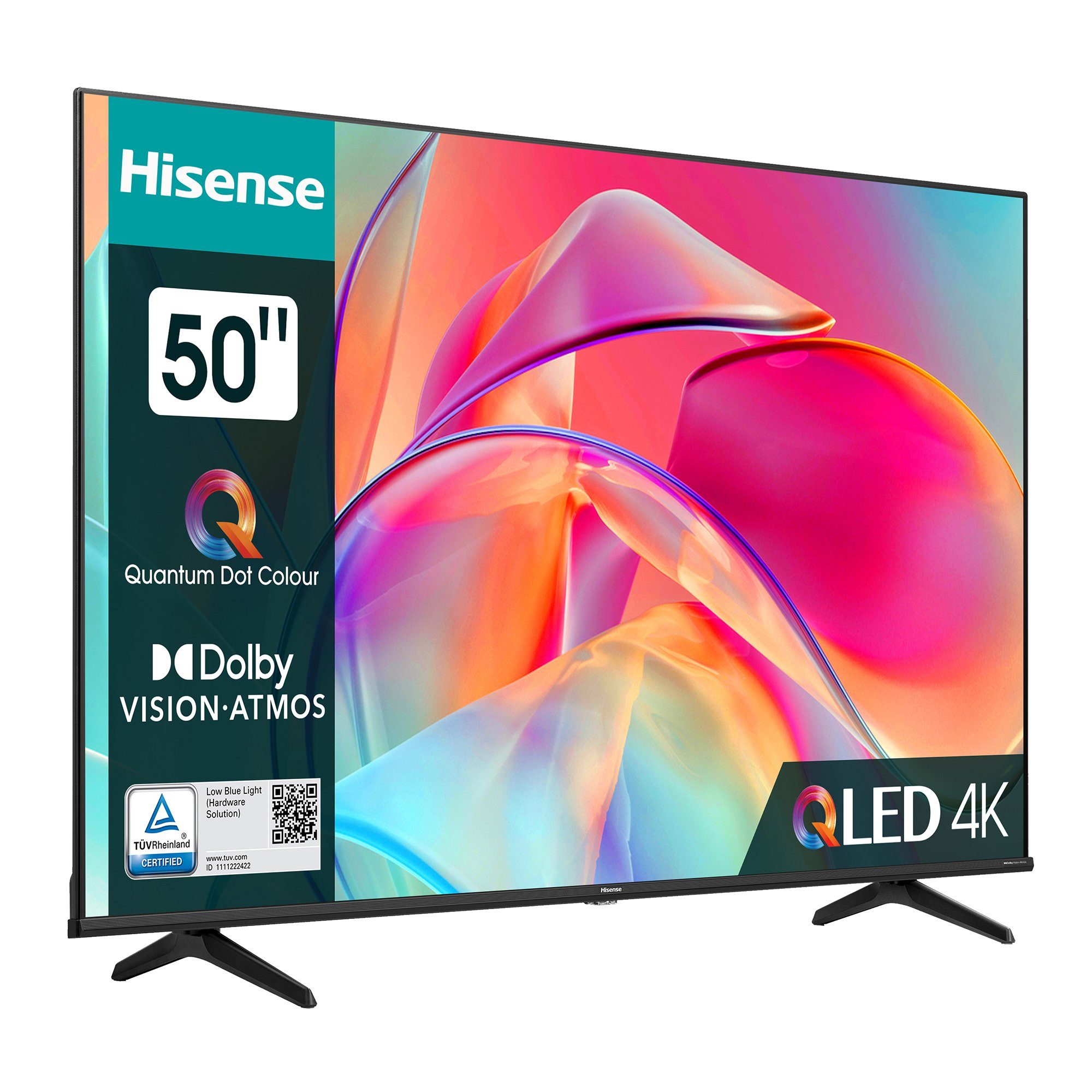 Hisense 50E7KQ QLED-Fernseher (125,70 cm/50 Zoll, QLED 4K UHD, Smart TV  VIDAA U6, WLAN 2.4 G / 5G, Sound Technologie Dolby Atmos, Dolby MS12)