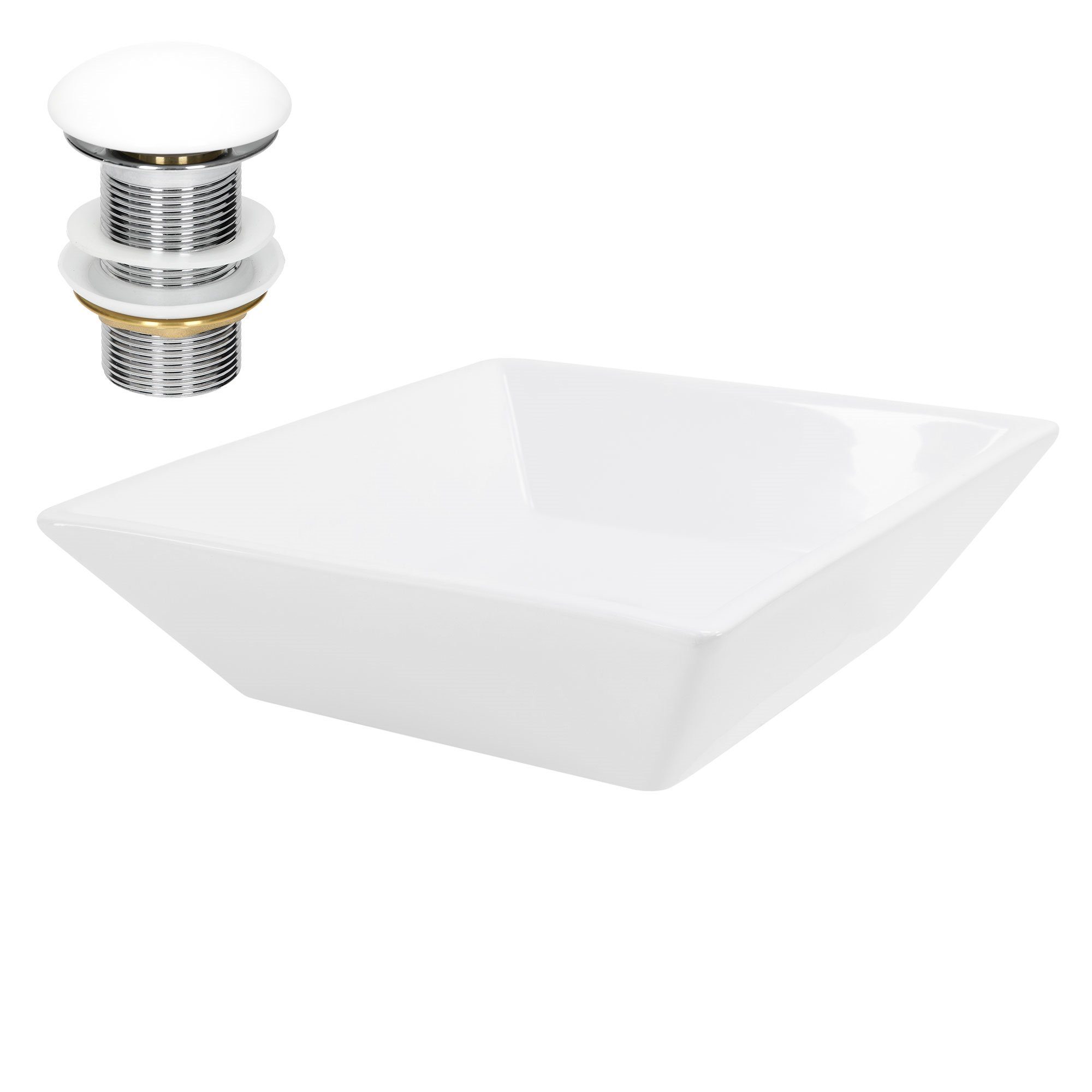 LuxeBath Waschbecken Aufsatzwaschbecken aus Keramik für günstig online kaufen