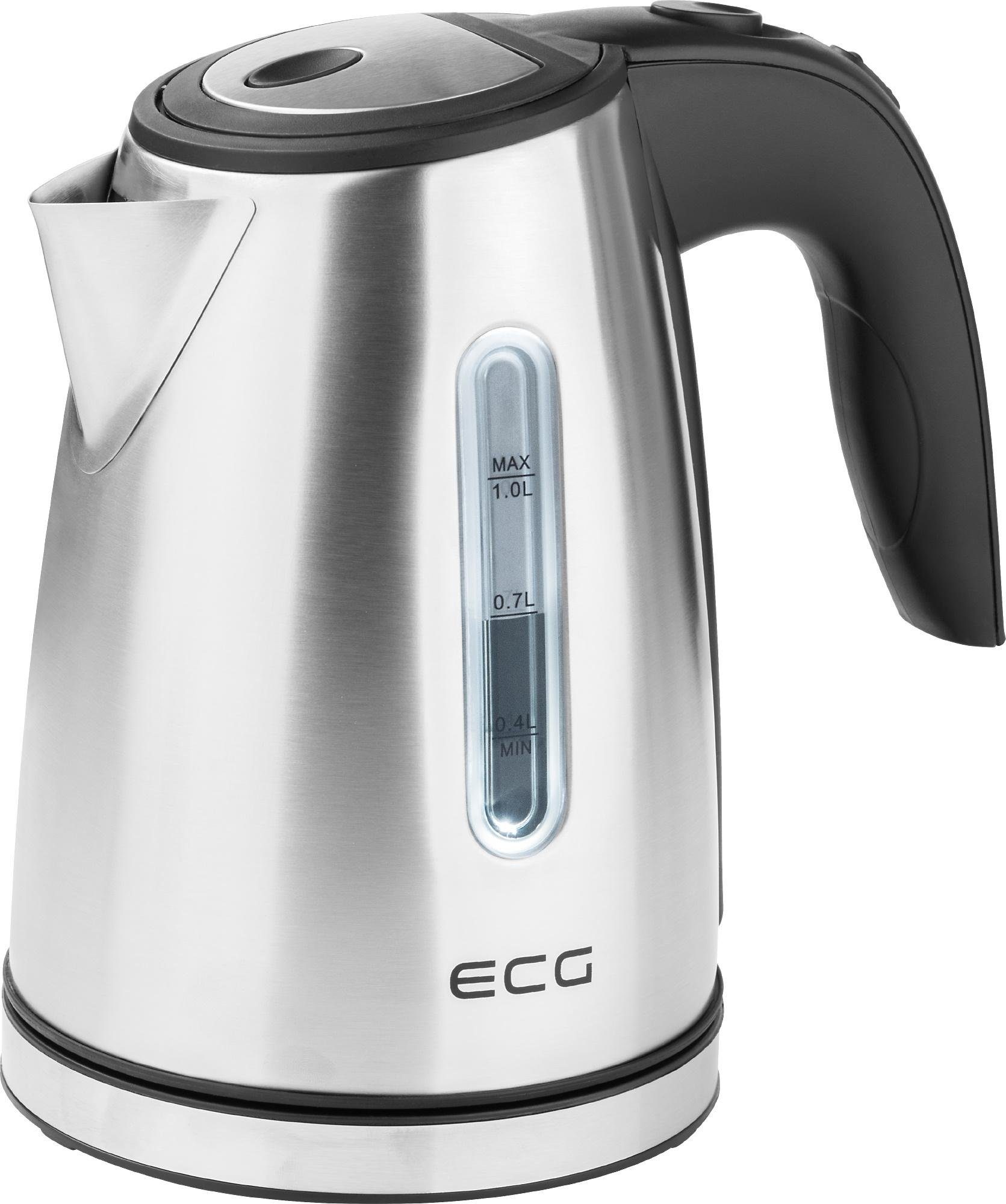 ECG Wasserkocher RK 1050, 1 l, 1630 W, Volumen 1,0 l, 360° Drehsockel mit Kabelaufwickelung