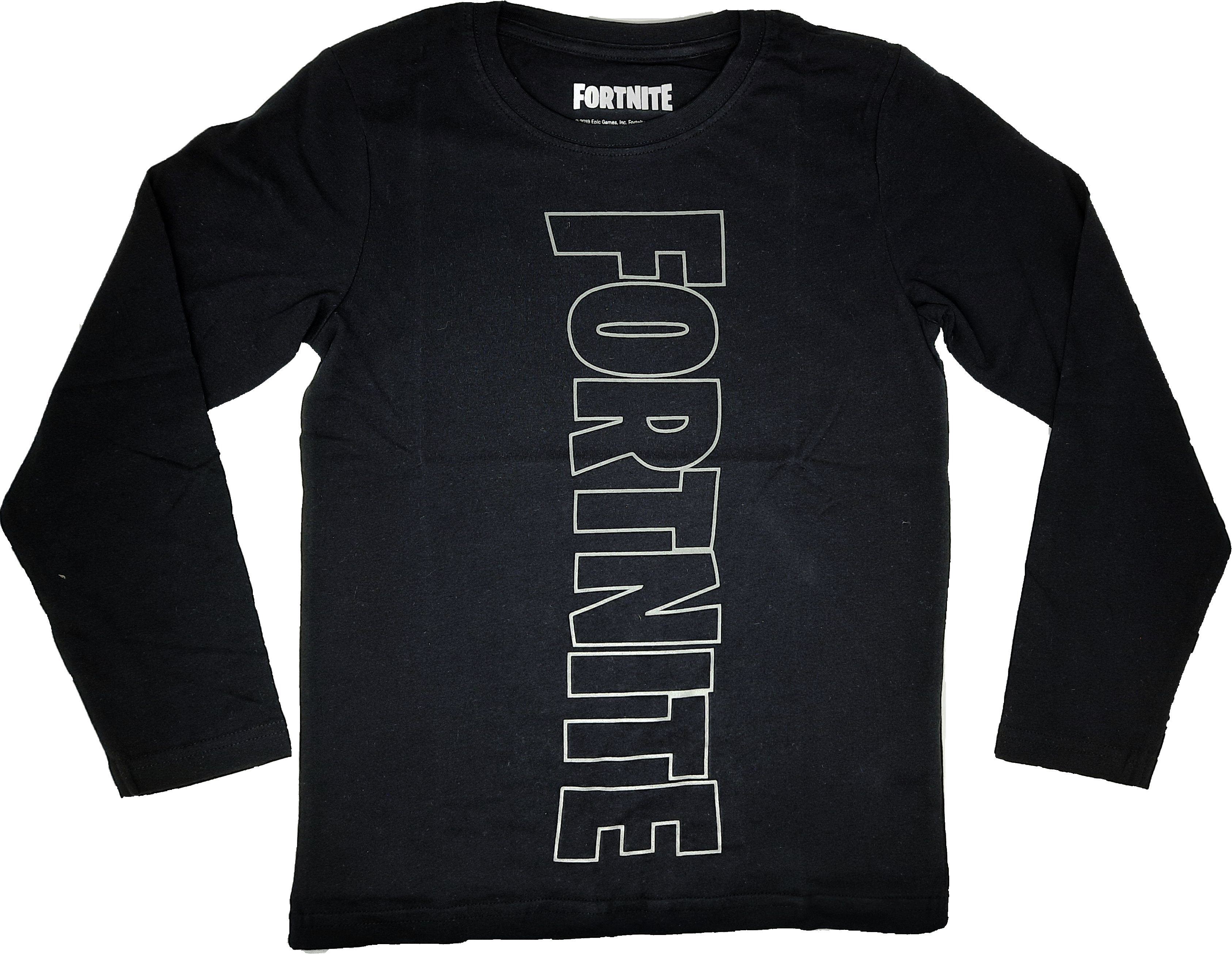 Fortnite Langarmshirt Fortnite Langarmshirt T-Shirt Schwarz | Rundhalsshirts