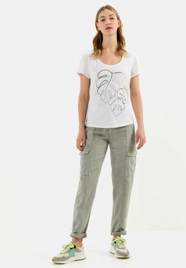 camel active T-Shirt mit platziertem Print aus Organic Cotton