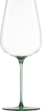 Eisch Weinglas INSPIRE SENSISPLUS, Made in Germany, Kristallglas, Veredelung der farbigen Stiele in Handarbeit, 2-teilig