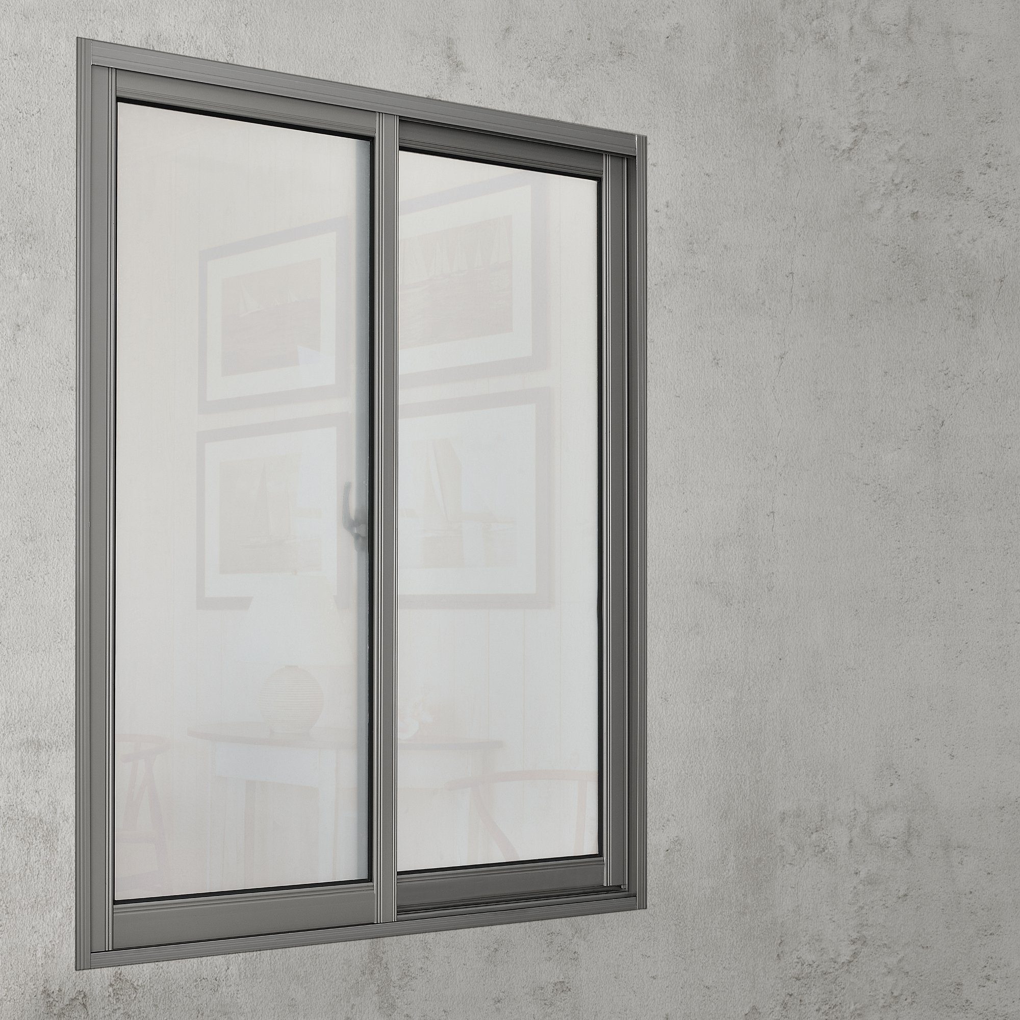 Sichtschutzfolie Eslöv selbstklebend Fensterfolie, 2m glatt, casa.pro, Frosted weiß halbtransp. 50cm x