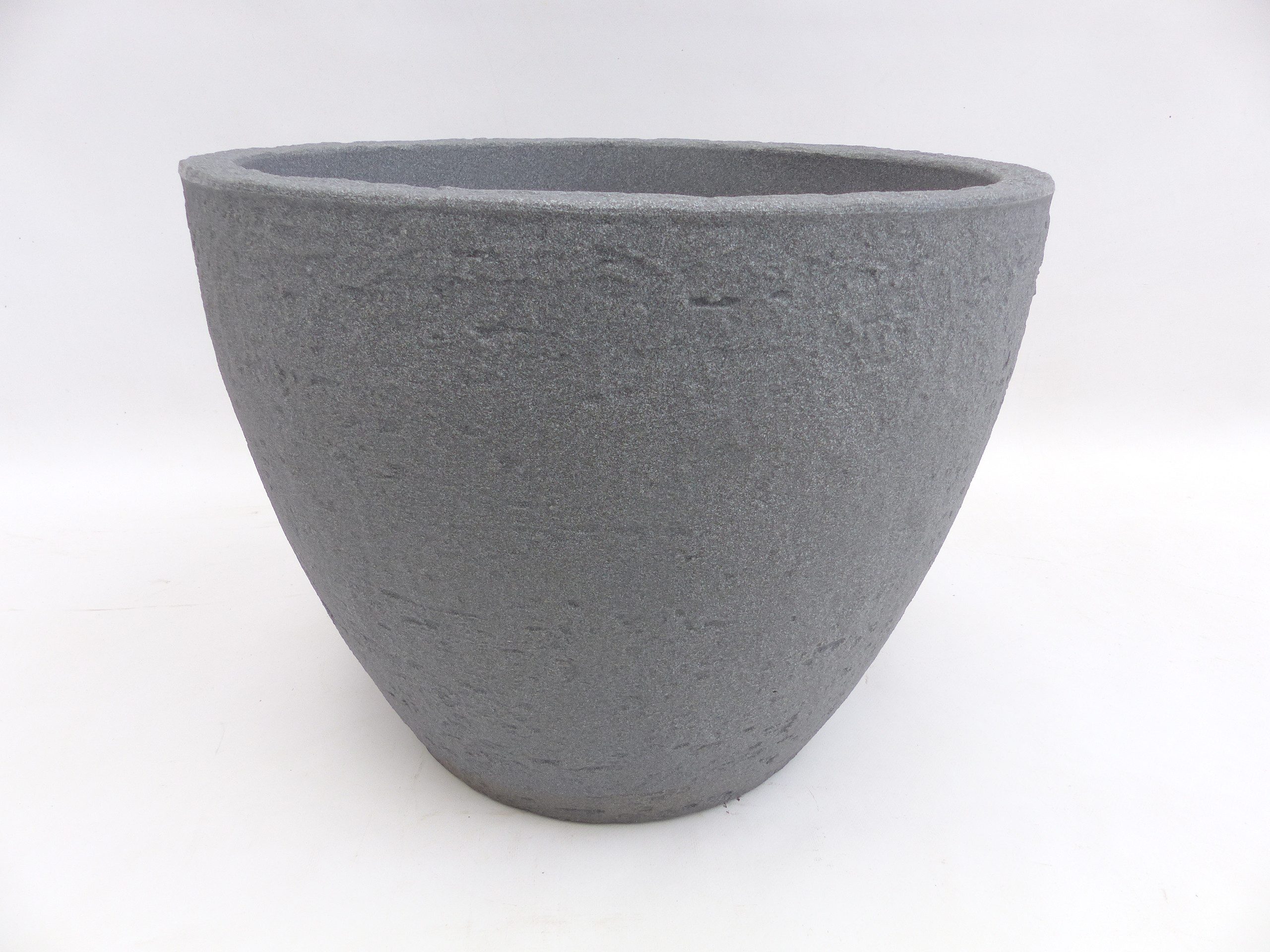gruenwaren jakubik Übertopf Плантатор Betonoptik, rund Ø 48 cm grau, Pflanztopf Blumentopf Kübel