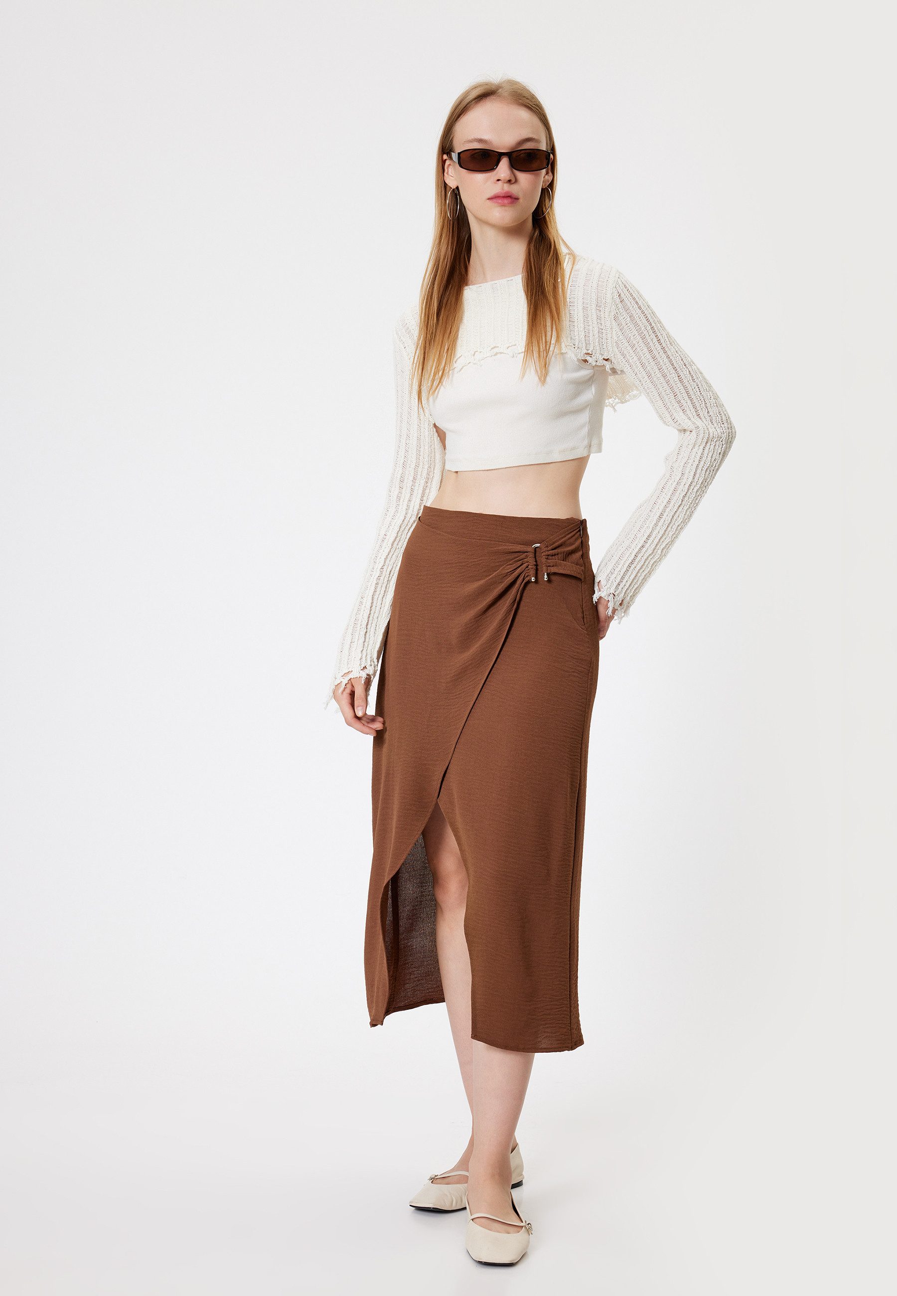 Koton Maxirock Maxi Länge Umschlag