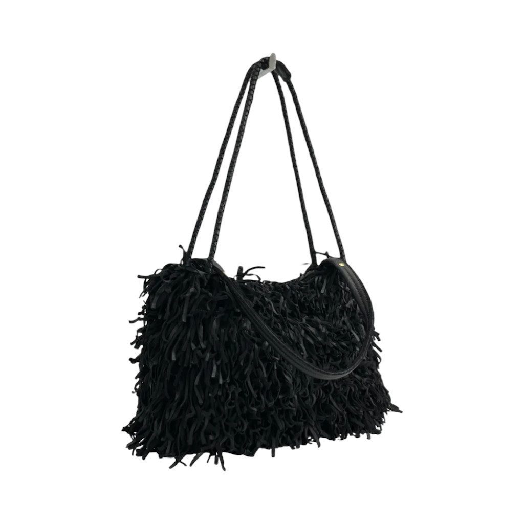 BZNA Umhängetasche Peppina Italy Designer Fransen Handtasche Schultertasche Leder