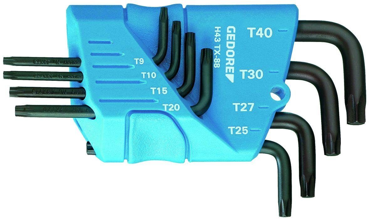 T9-T40 43 Gedore im Winkelschraubendreher-Satz TX TX-88 H 8-teilig Bit-Schraubendreher Halter
