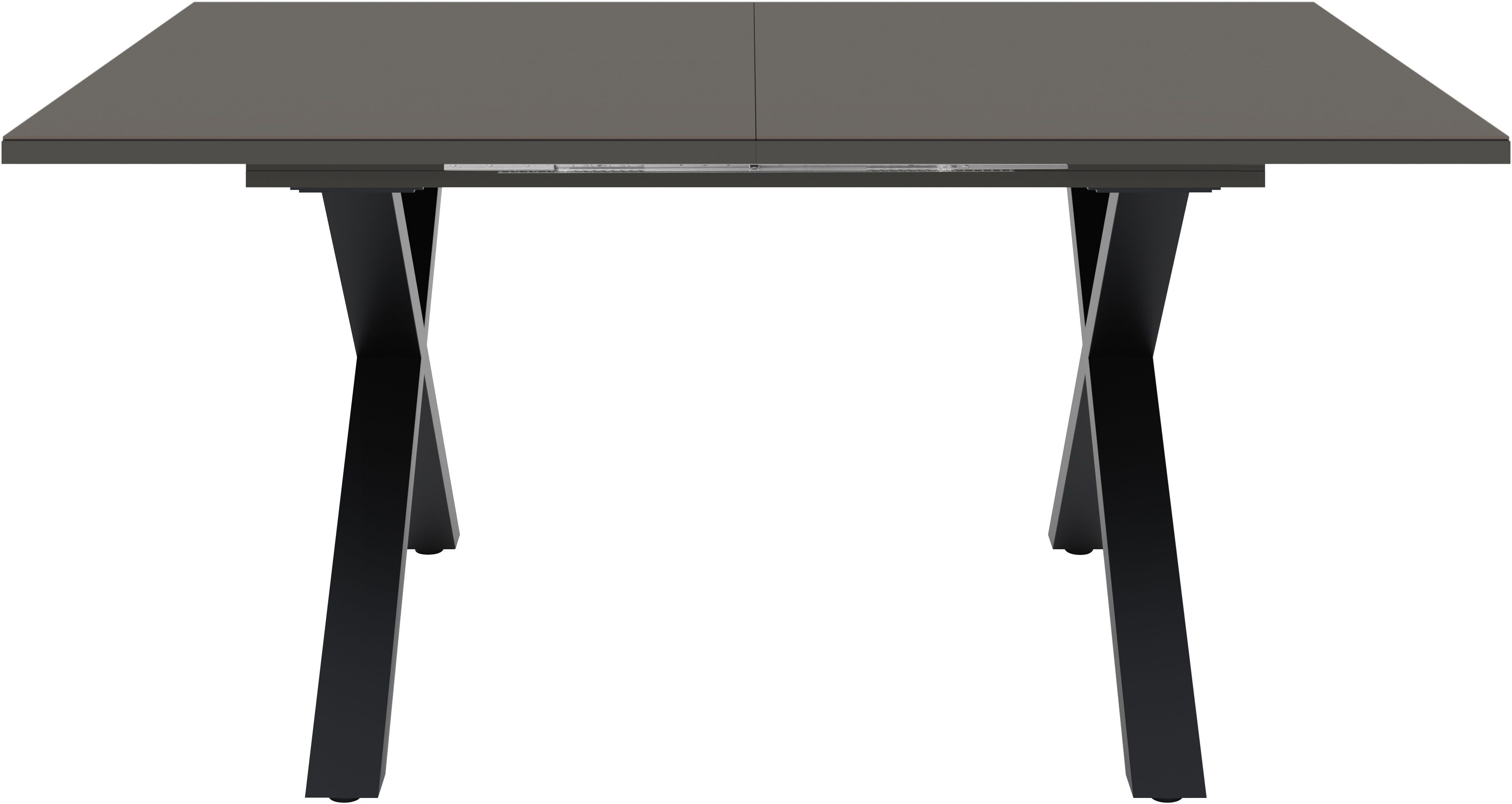 Mäusbacher Esstisch, Esstisch ausziehbar auf 210 cm, eckige Tischform, Gestell X-Form