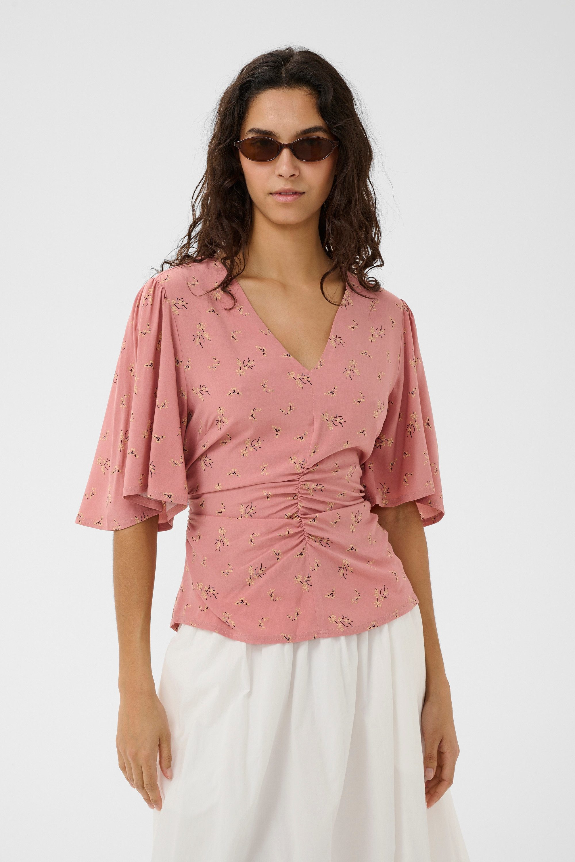 SOAKED IN LUXURY Kurzarmbluse Kurzarm-Bluse SLArjana