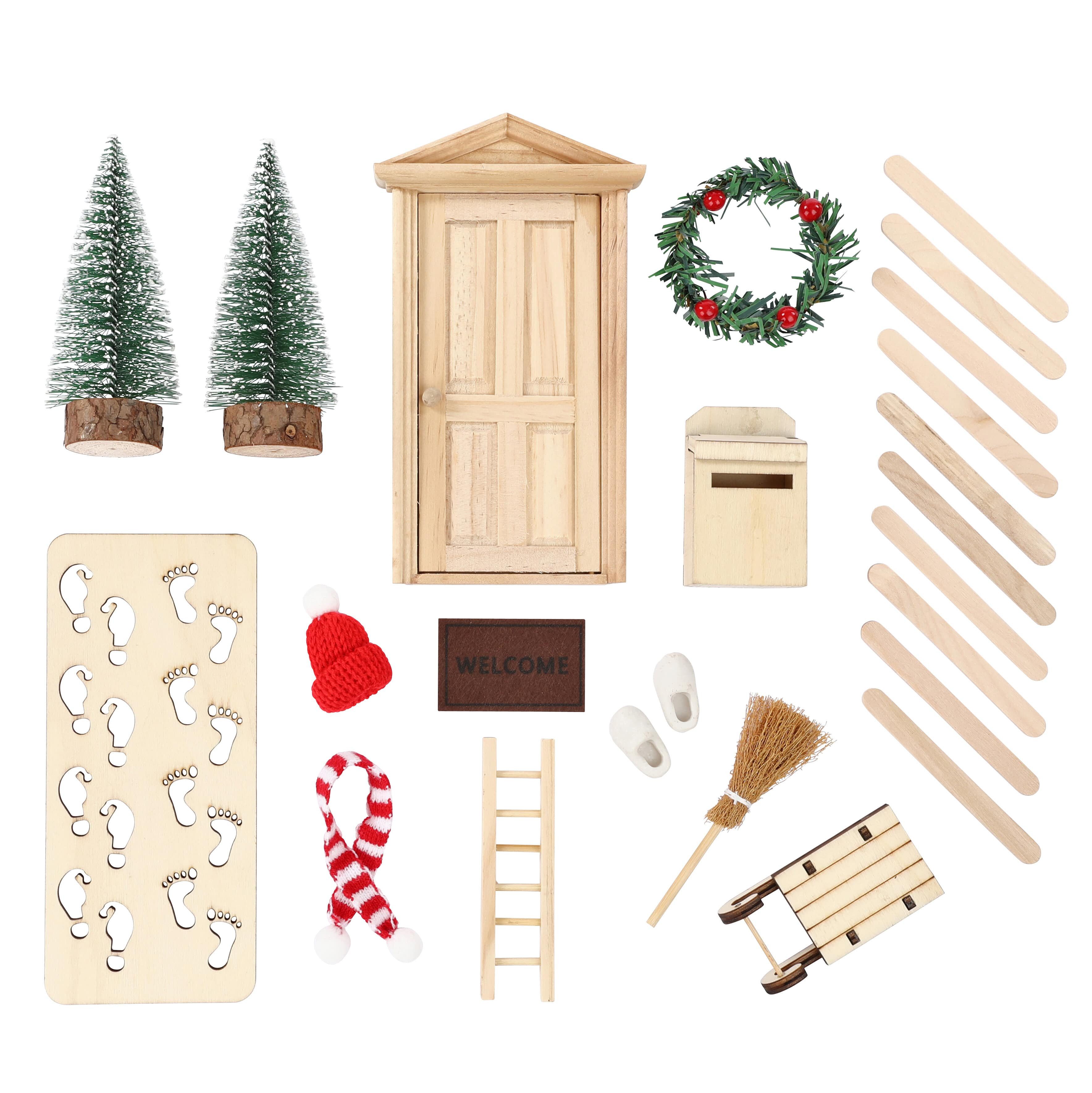 Nordstern DIY-Adventskalender Wichteltür-Set mit Wichtelbriefen, Baustelle uvm. (30-tlg), DIY-Dekoration