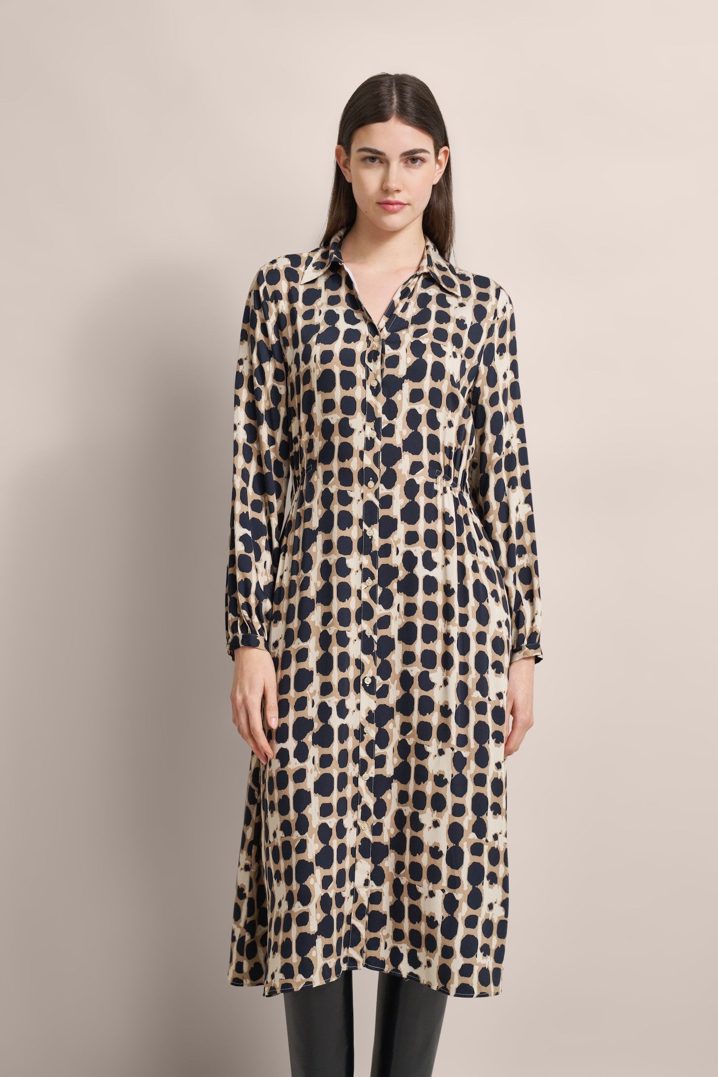 bugatti Blusenkleid mit leichter Taillenraffung