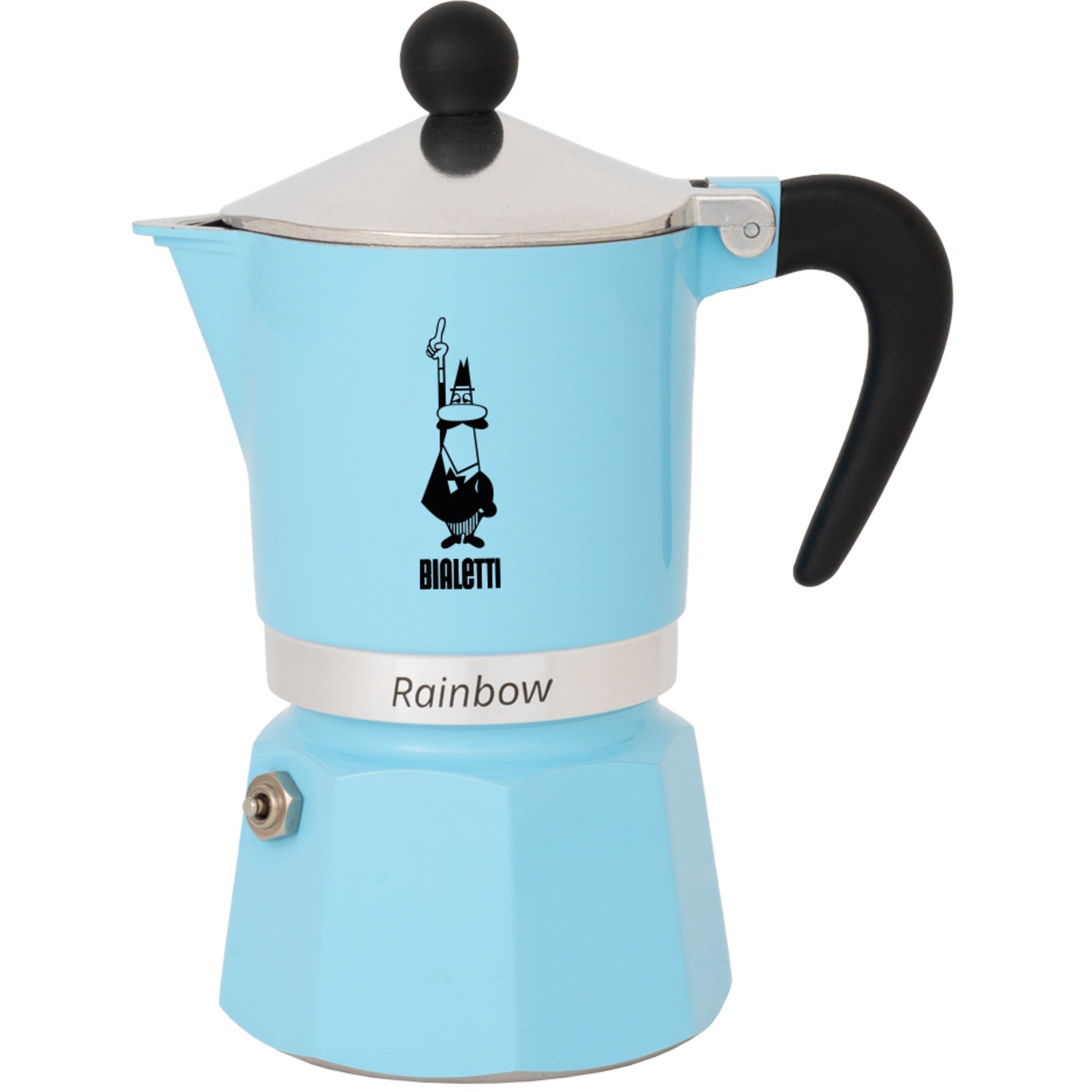 (6 Tassen) Kaffeebereiter Espressomaschine, Rainbow, BIALETTI Bialetti