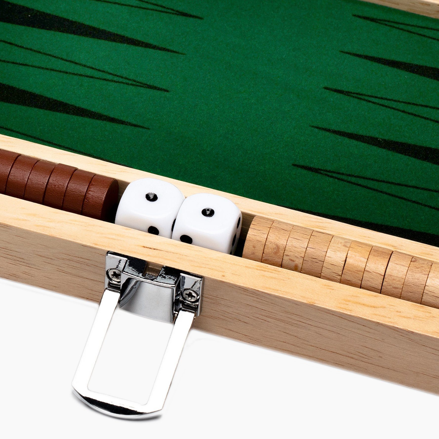 goki Spielesammlung Backgammon, Backgammon Reisespiel, eines der ältesten Brettspiele der Welt.