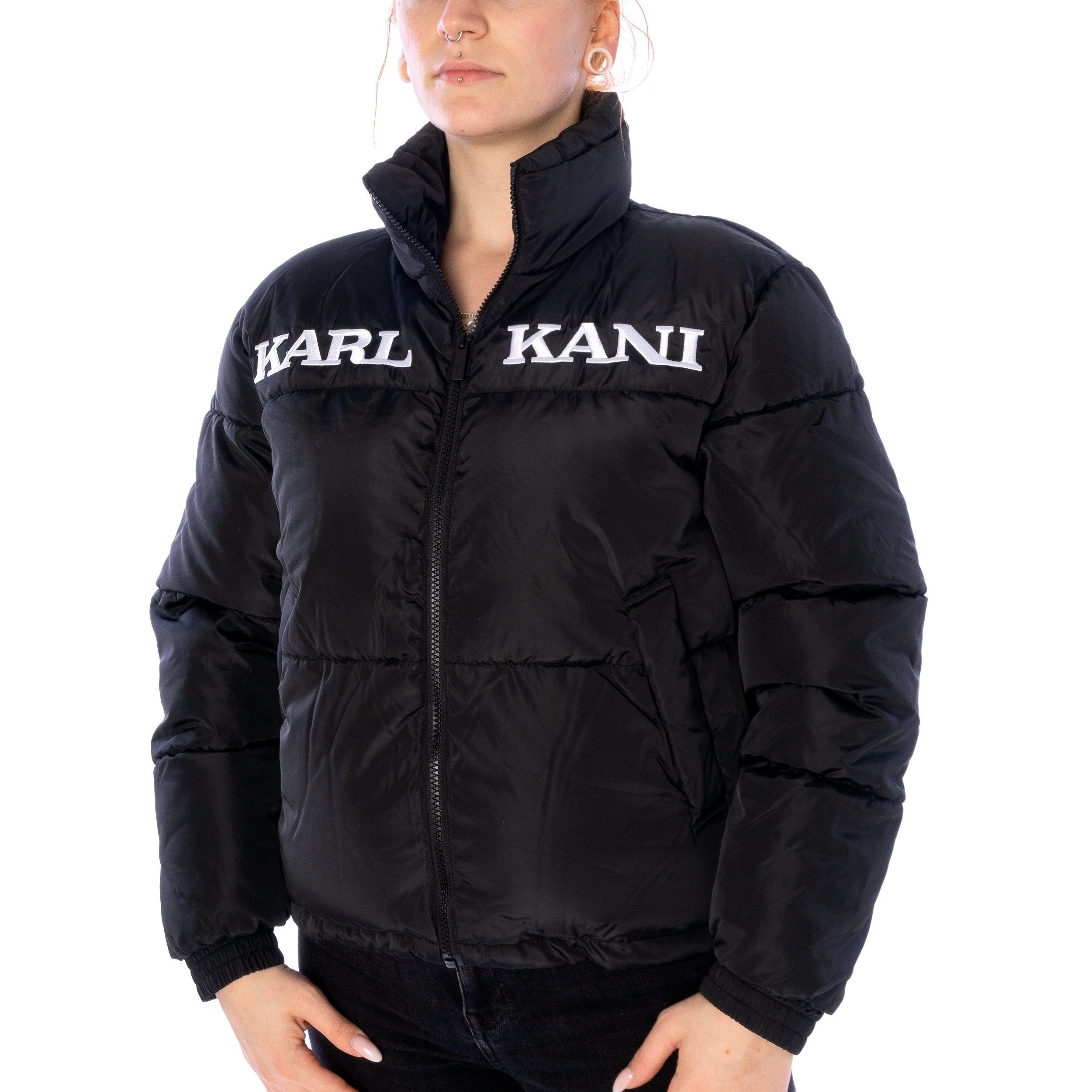 Karl Kani Winterjacke Karl Kani Retro Essential Puffer Jacke Damen Winterjacke schwarz (1-St)