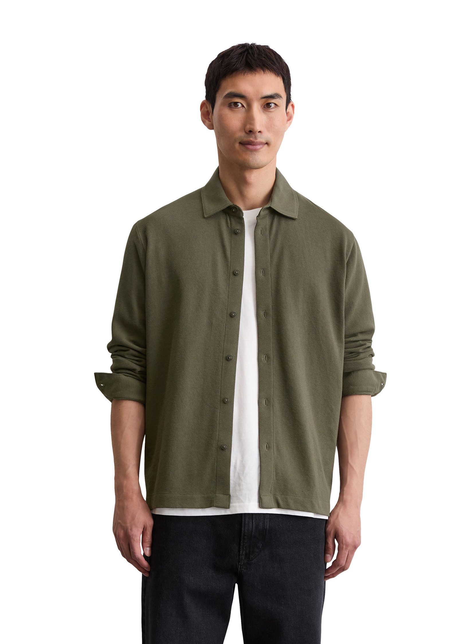 Marc O'Polo Blusenshirt aus reiner Bio-Baumwolle