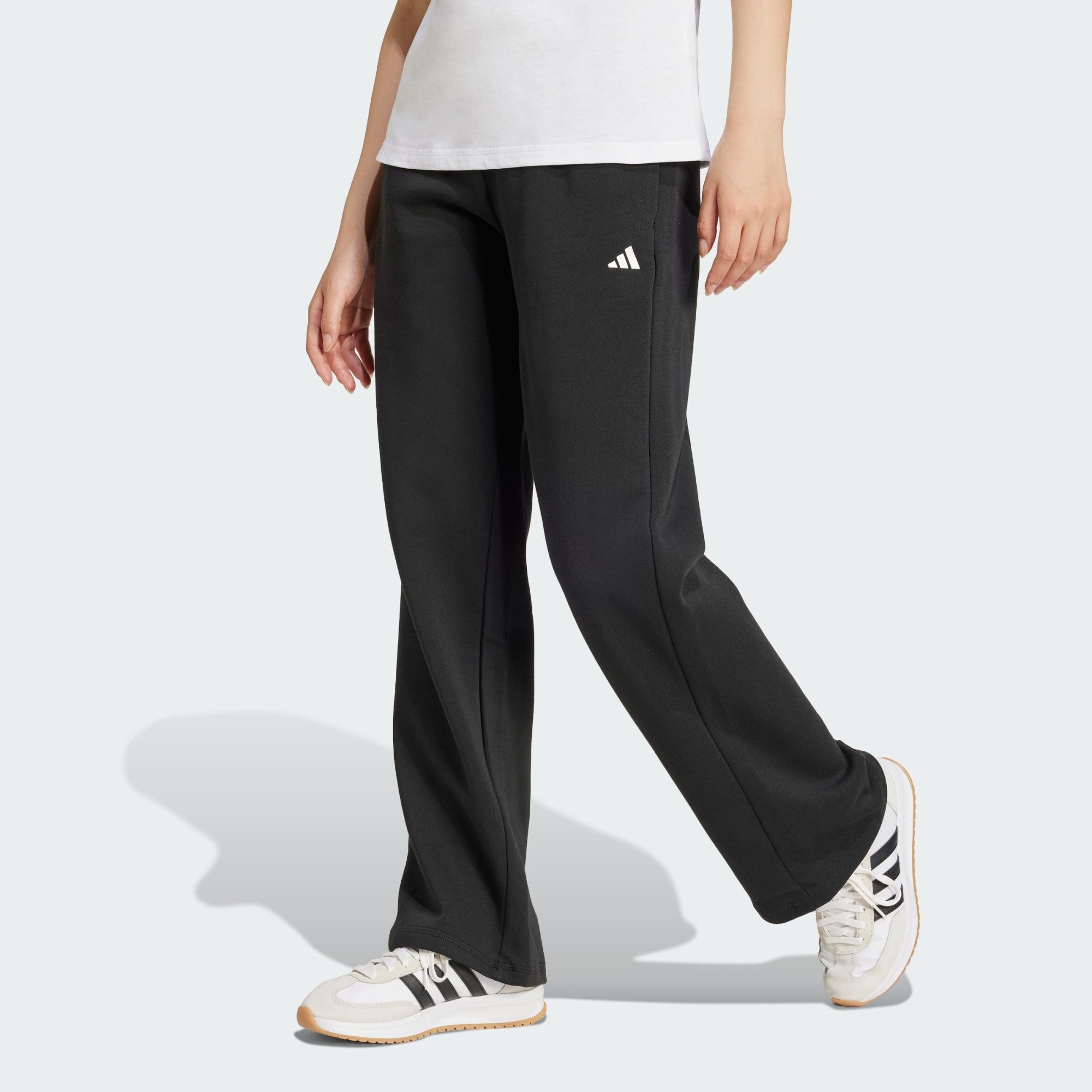 adidas Sportswear Jogginghose ESSENTIALS SMALL LOGO FEEL COZY OPEN-HEM HOSE (1-tlg)