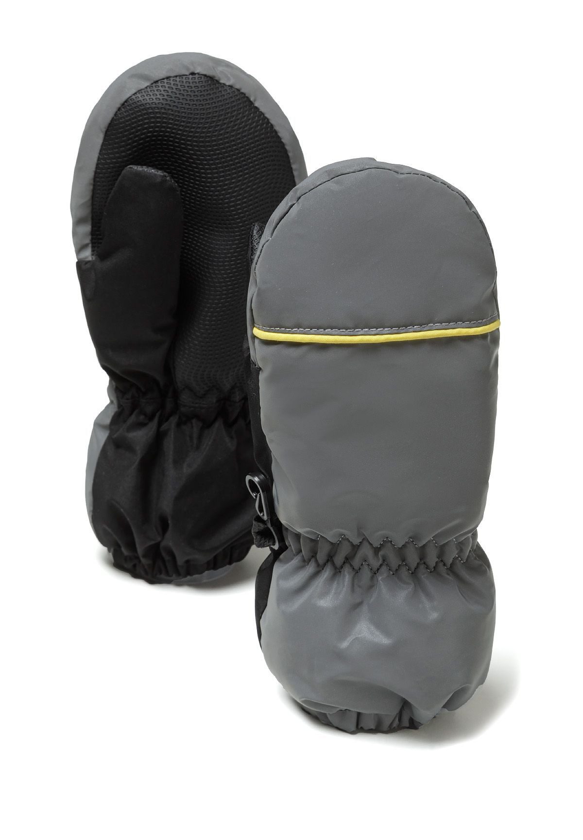 MINOTI Skihandschuhe warme Fäustlinge Gummi am Handgelenk, Detail in Kontrastfarbe