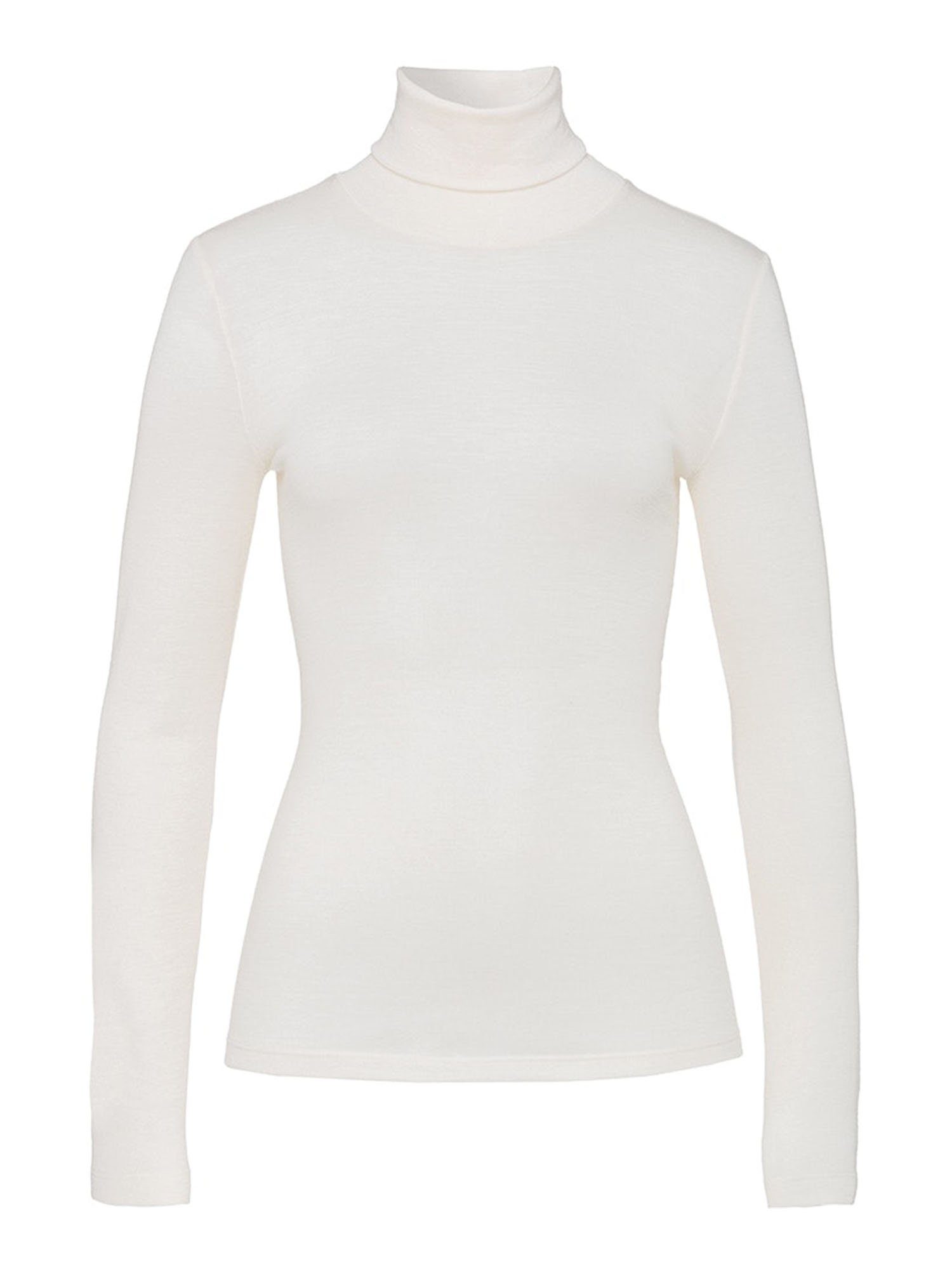 Hanro Longsleeve Woolen Silk mit Rollkragen (1-tlg)