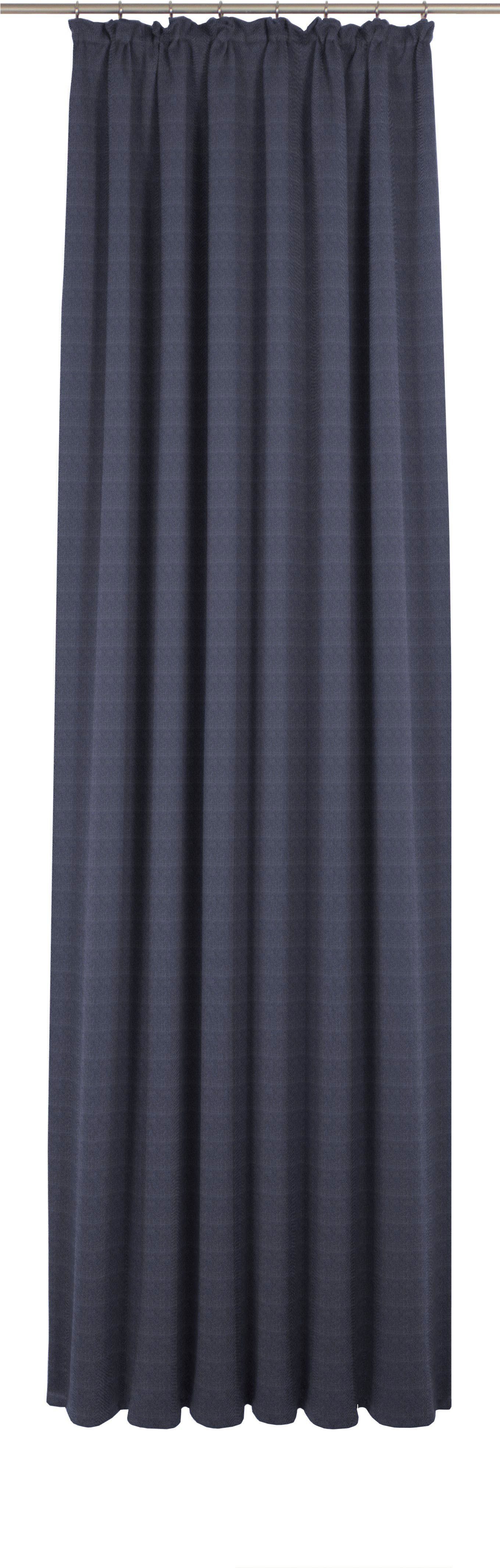 Vorhang Uni Collection light, Wirth, Kräuselband (1 St), blickdicht, nach Maß dunkelblau