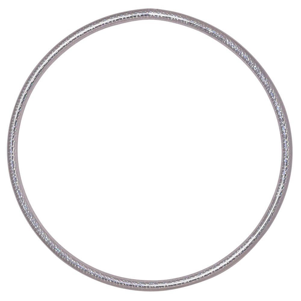 Hoopomania Hula-Hoop-Reifen Kinder Hula Hoop, Hologramm Farben, Ø 70cm Silber