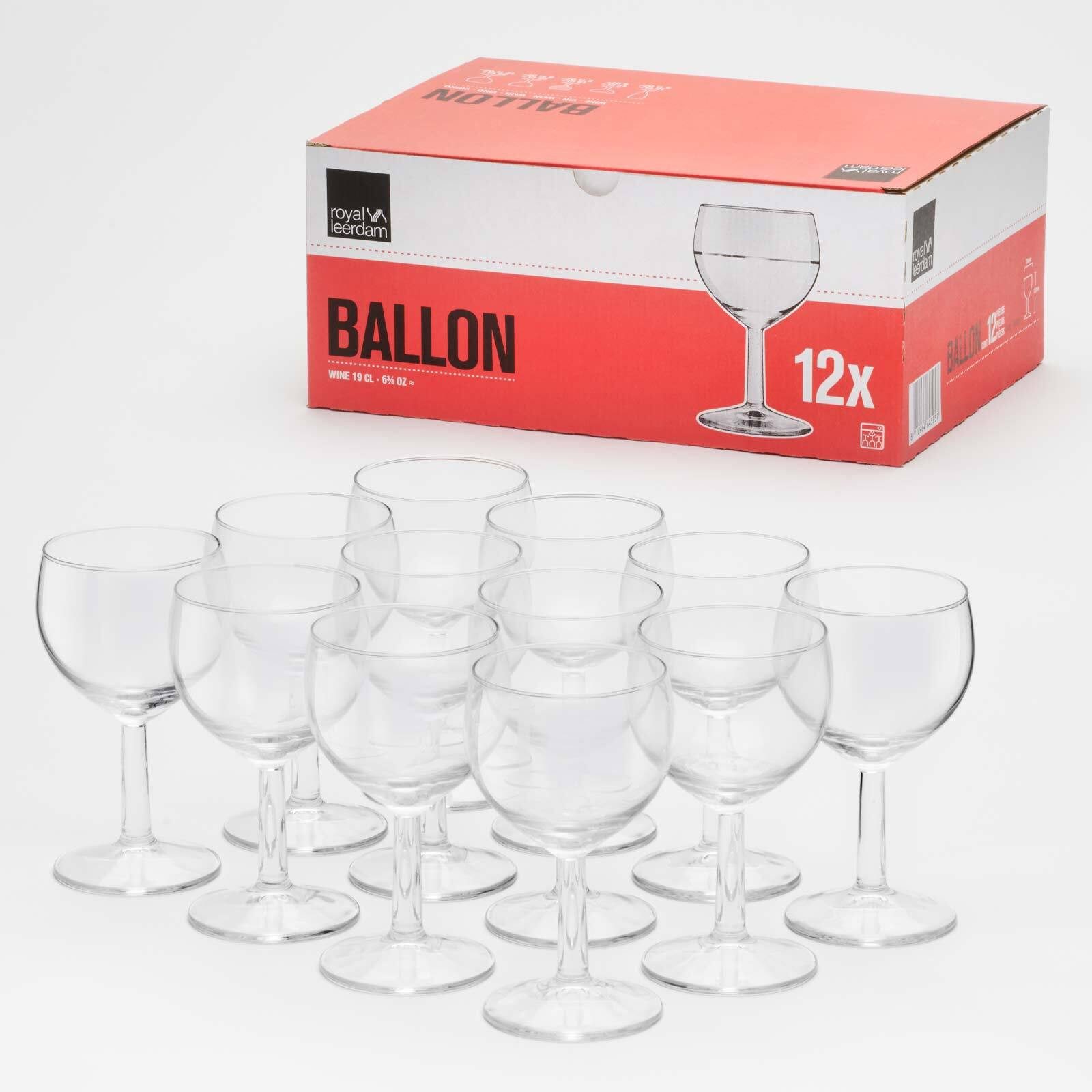 van Well Weinglas Ballon Profi Weingläser geeicht 0,1 l 12er Set, 12-tlg., Glas