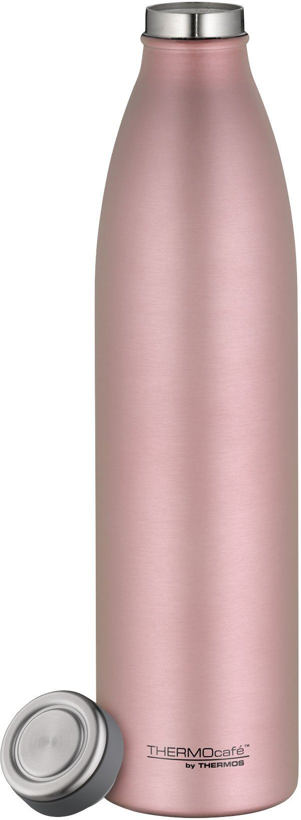 THERMOS Thermoflasche ThermoCaféTC rosa schlankes Design Bottle, Edelstahl,