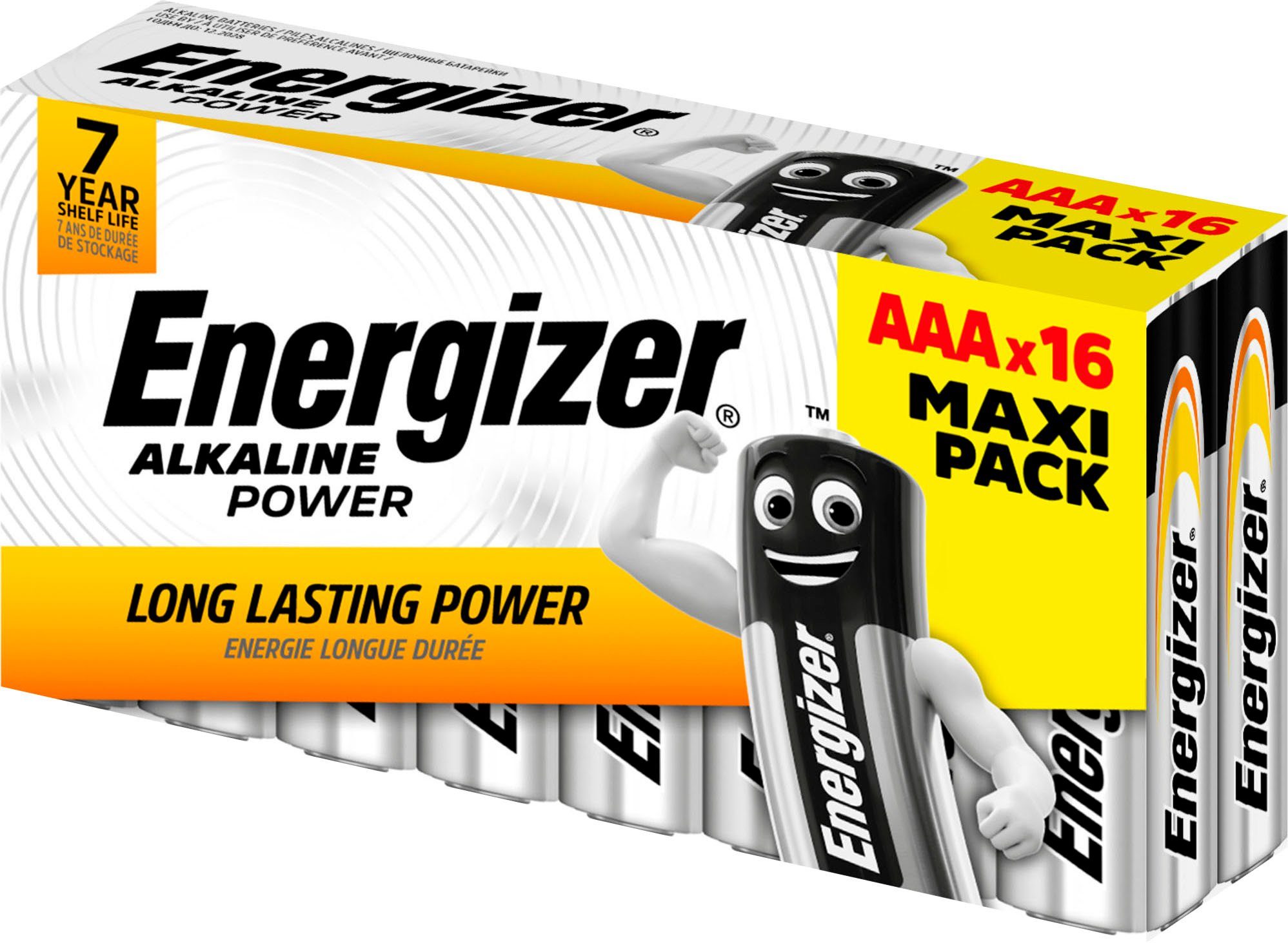 Energizer 16er Pack Alkaline Power AAA Batterie, (16 St)