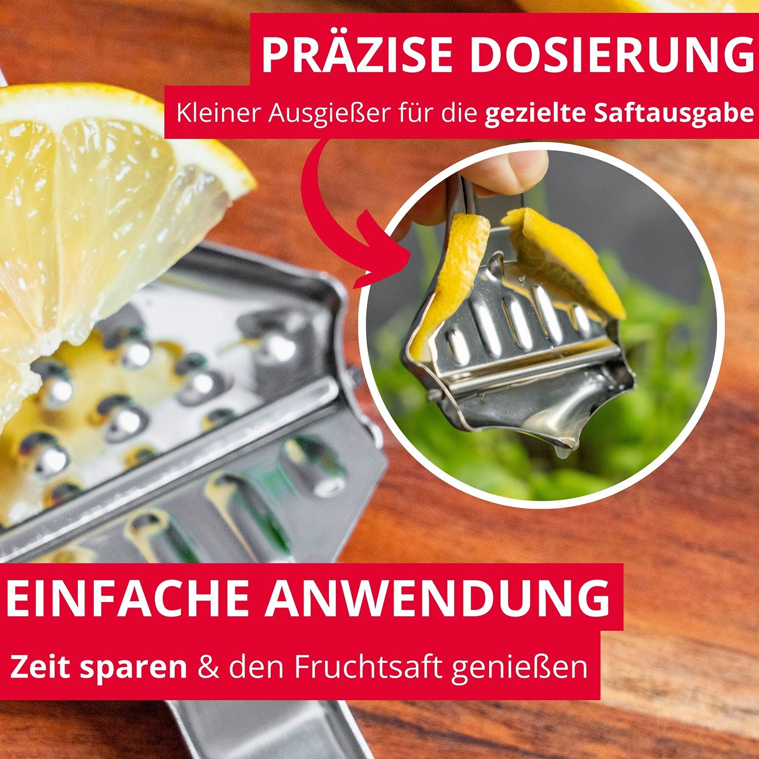 WESTMARK Zitruspresse 2 Stk. Zitronenschnitzelpressen – Bild 4 von 5